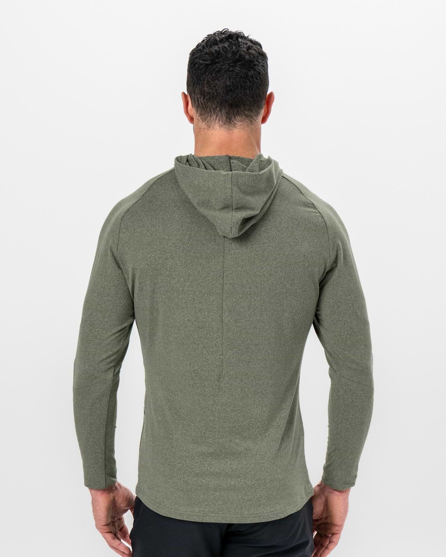Brushed Hoodie - Heathered Olive