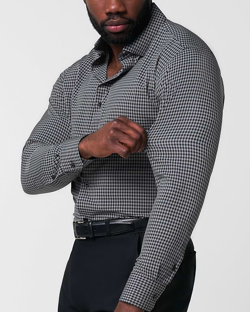 "The Bryson" Dark Grey and Black Gingham