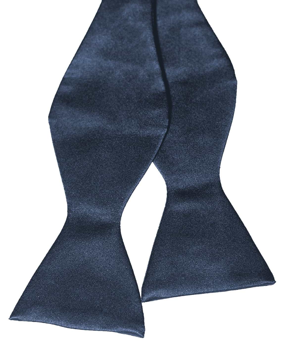 Navy Silk Bowtie