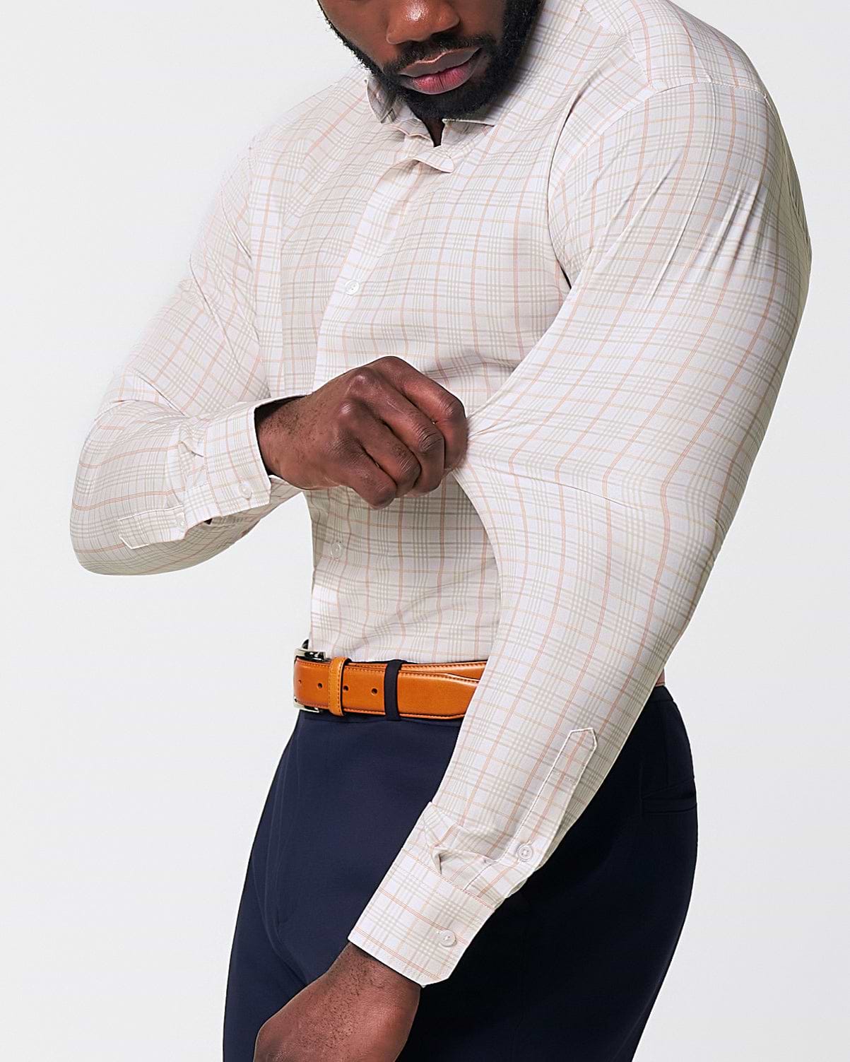 "The Carl" Orange, Yellow, & White Plaid