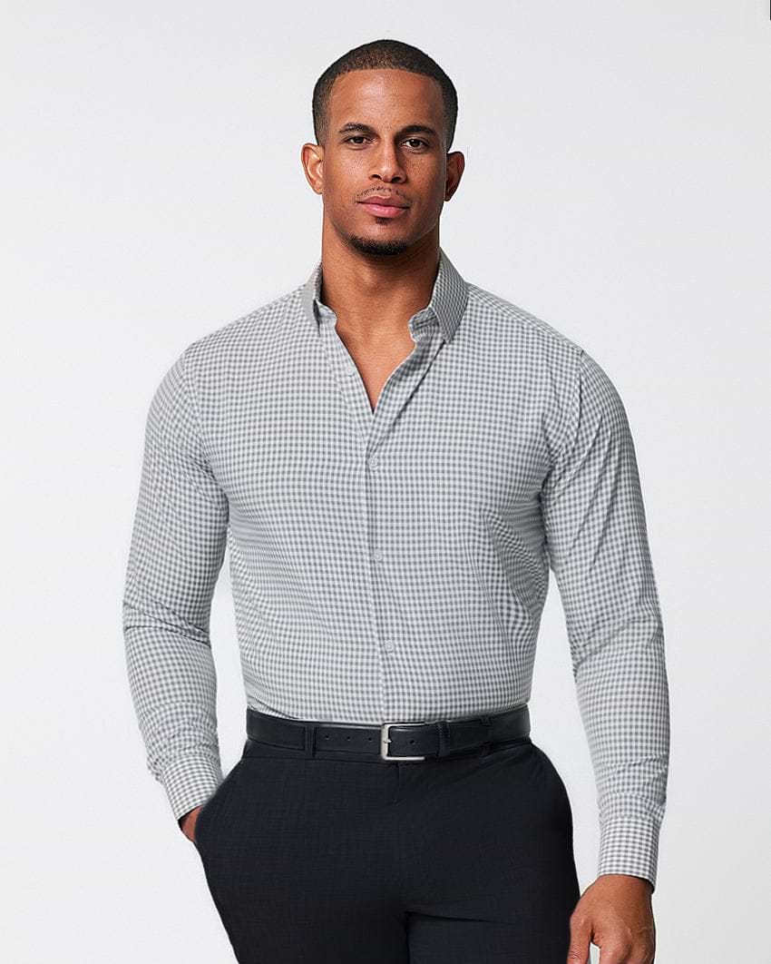 "The Chaney" Forest Green Gingham - Classic Fit