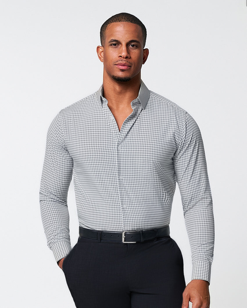 "The Chaney" Forest Green Gingham - Classic Fit