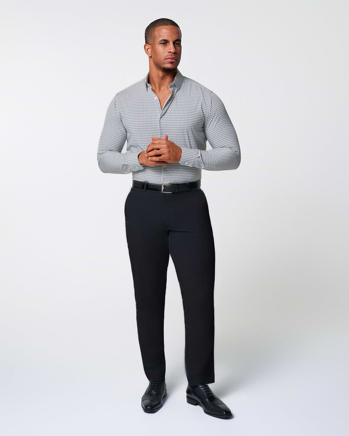 "The Chaney" Forest Green Gingham - Classic Fit