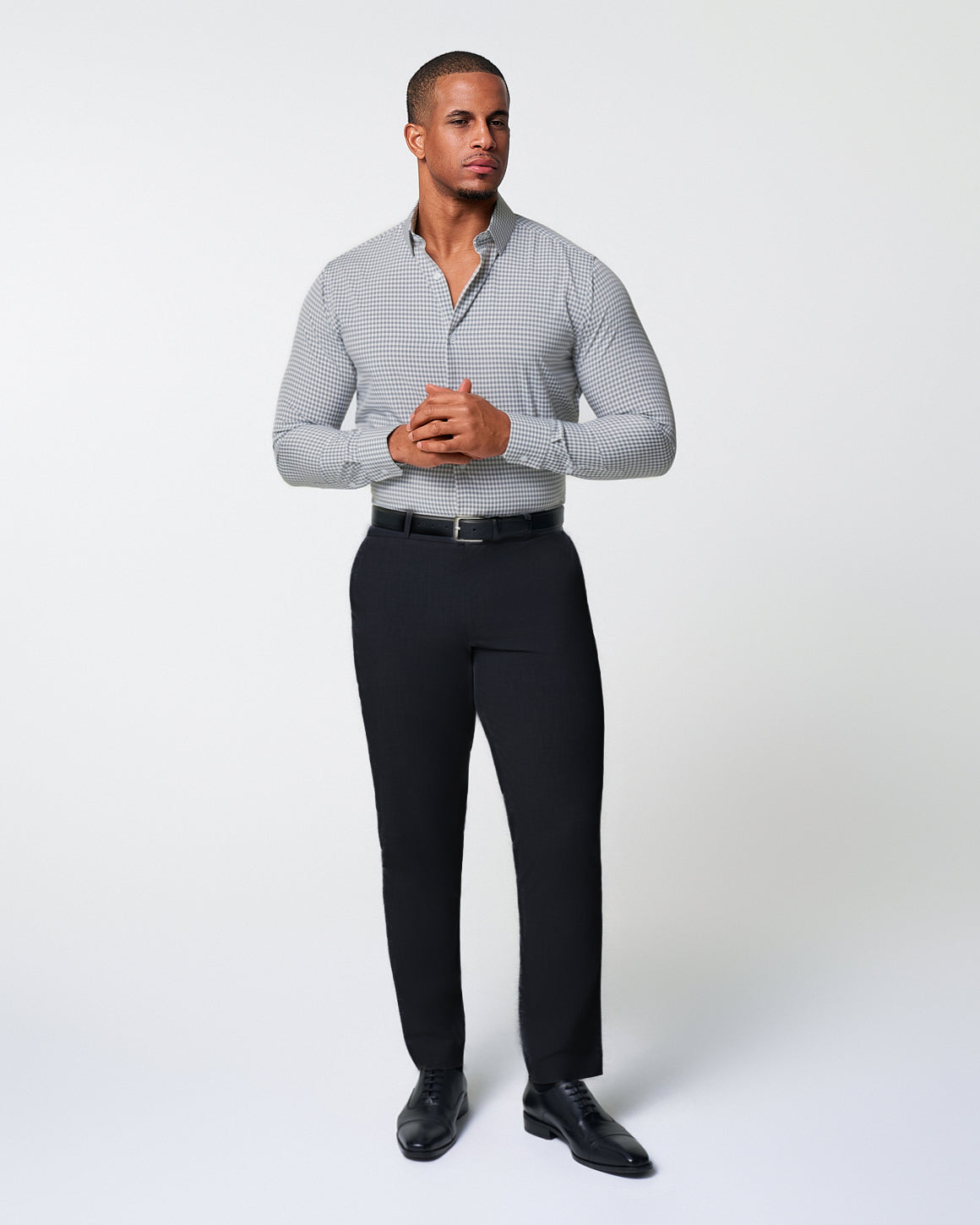 "The Chaney" Forest Green Gingham - Classic Fit