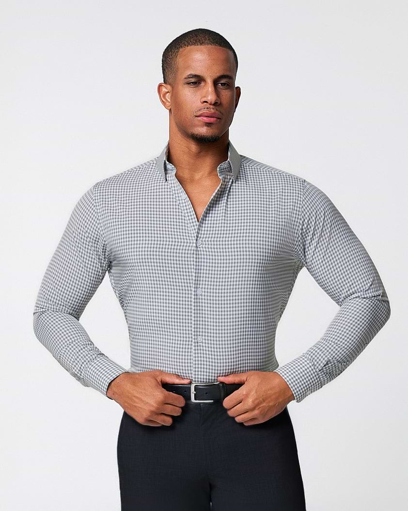 "The Chaney" Forest Green Gingham - Classic Fit