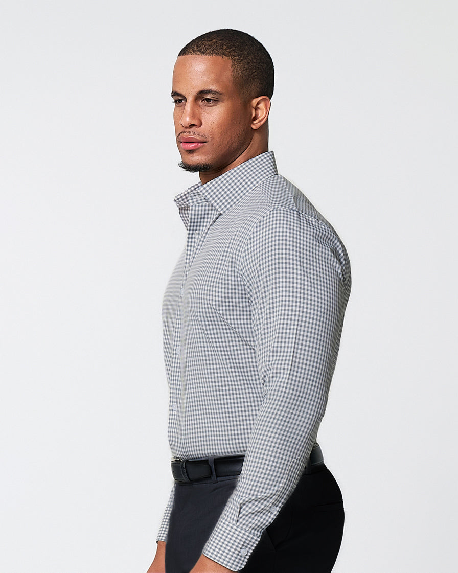 "The Chaney" Forest Green Gingham - Classic Fit