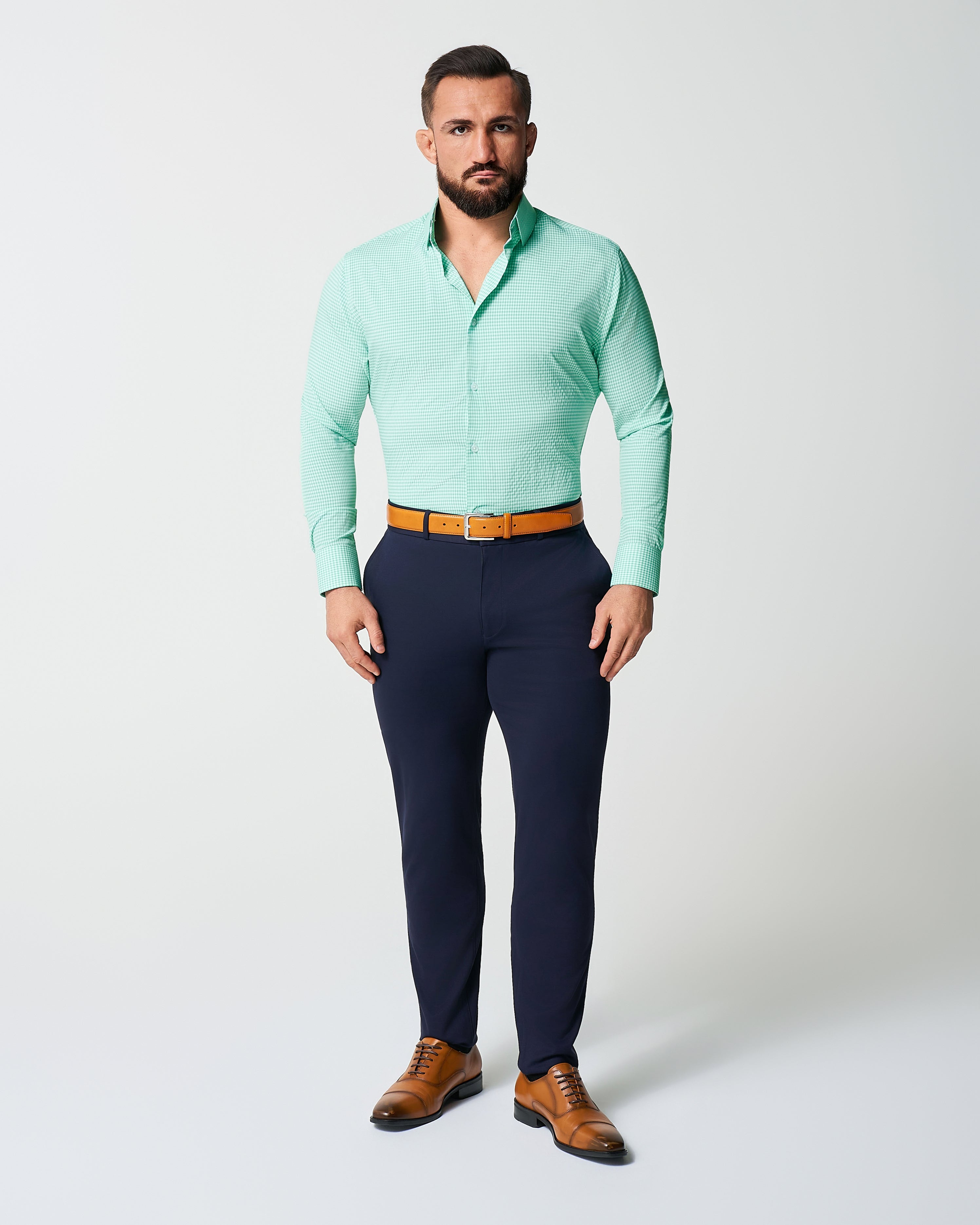 "The Charley" Mint Green Gingham