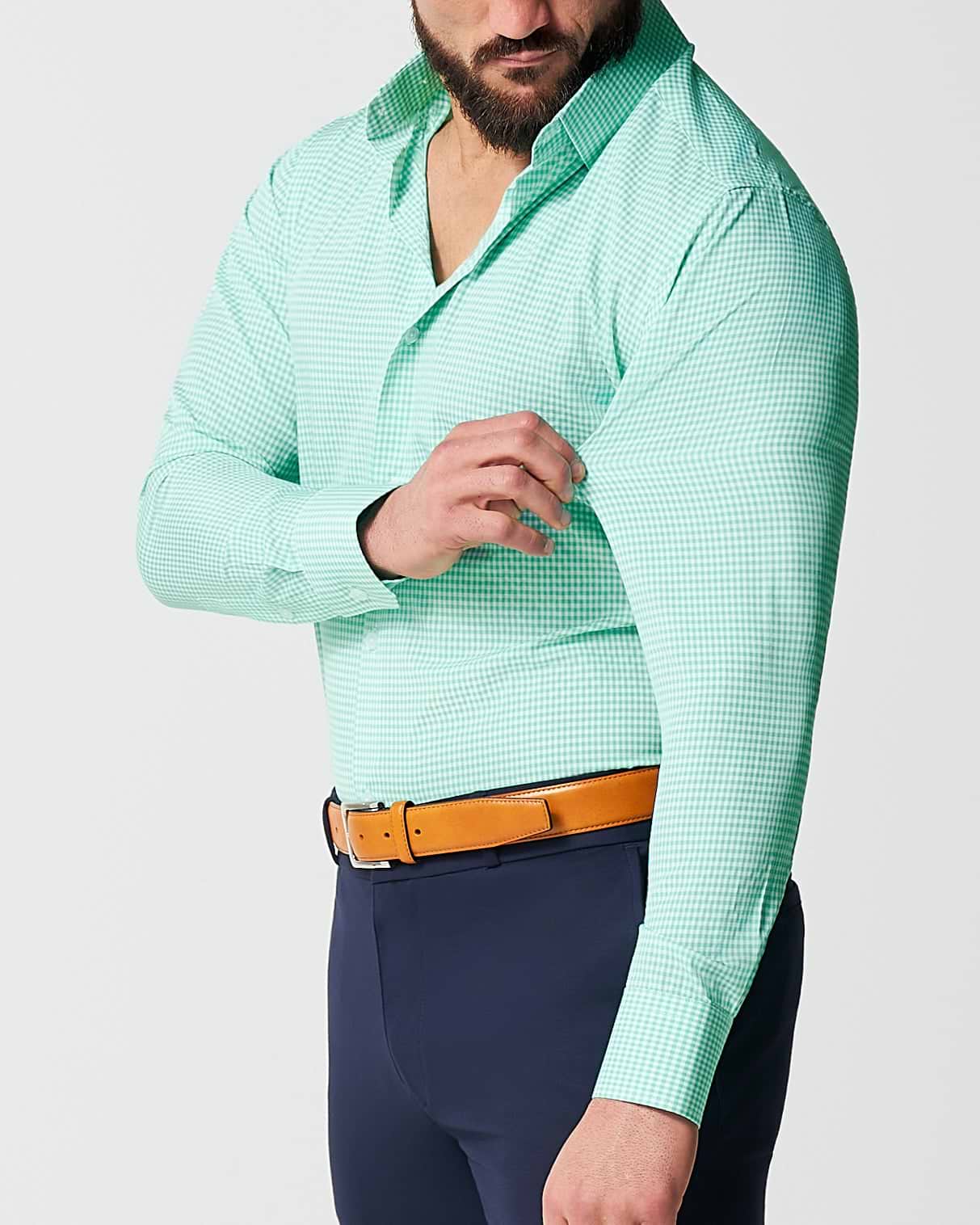 "The Charley" Mint Green Gingham
