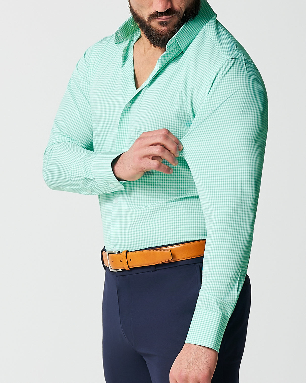 "The Charley" Mint Green Gingham