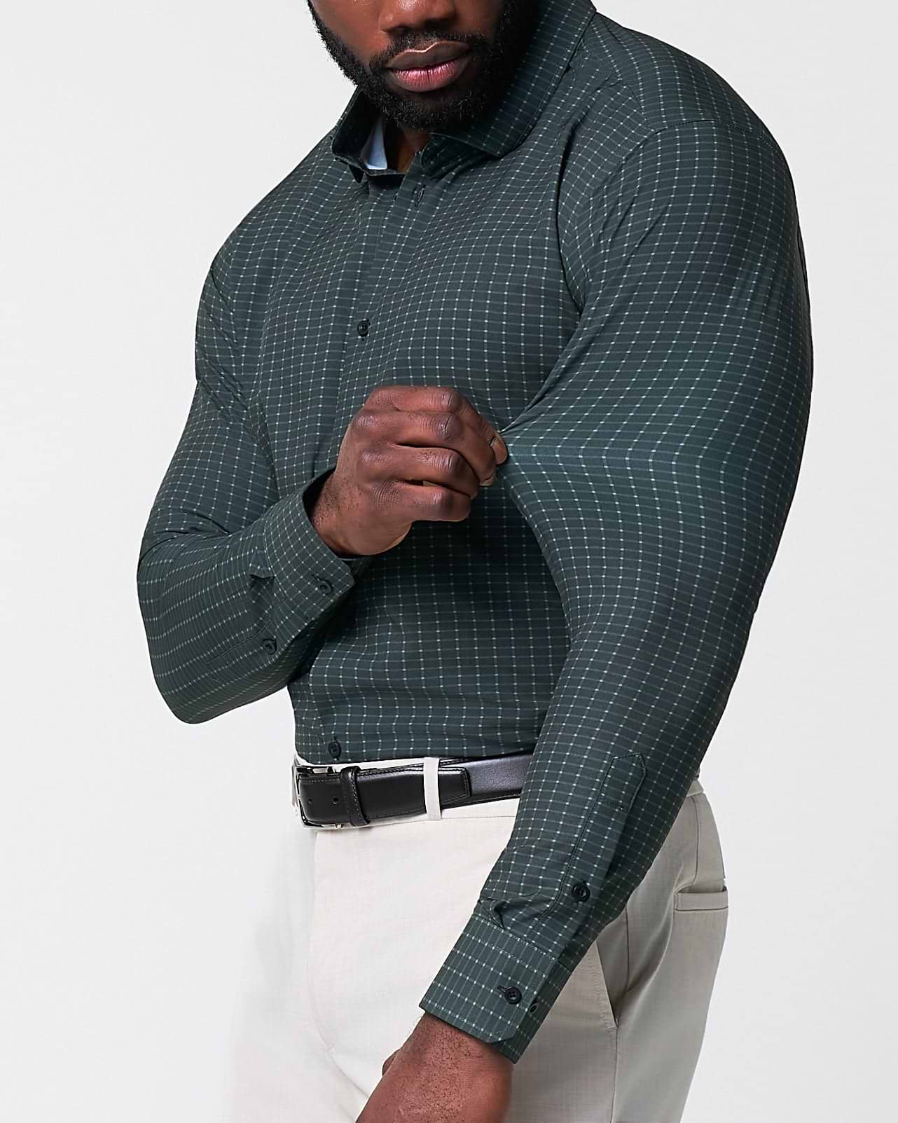 "The Colby" Dark Green & Mint Windowpane