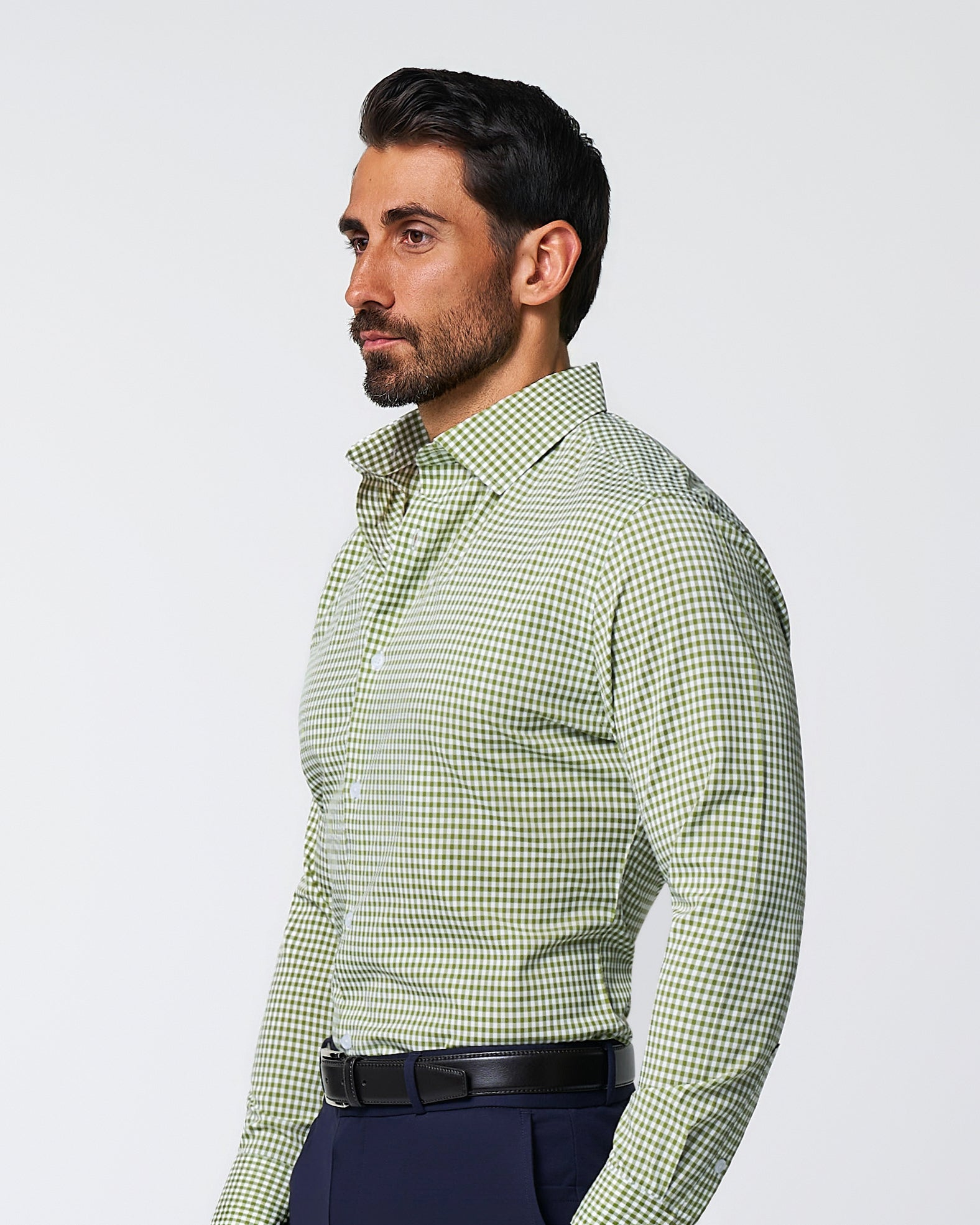 "The Dallas" Green Gingham