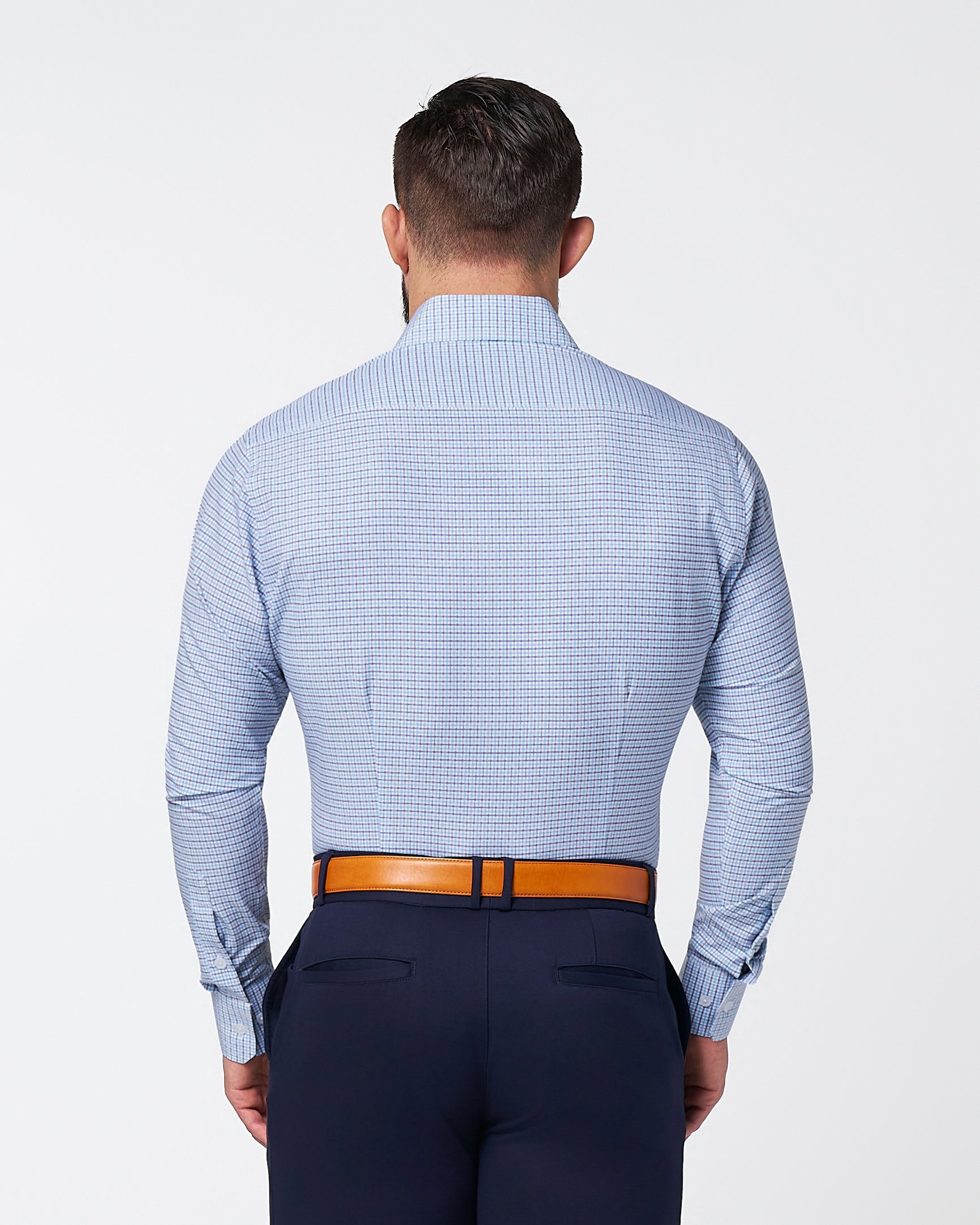 "The Dalton" Purple & Light Blue Windowpane