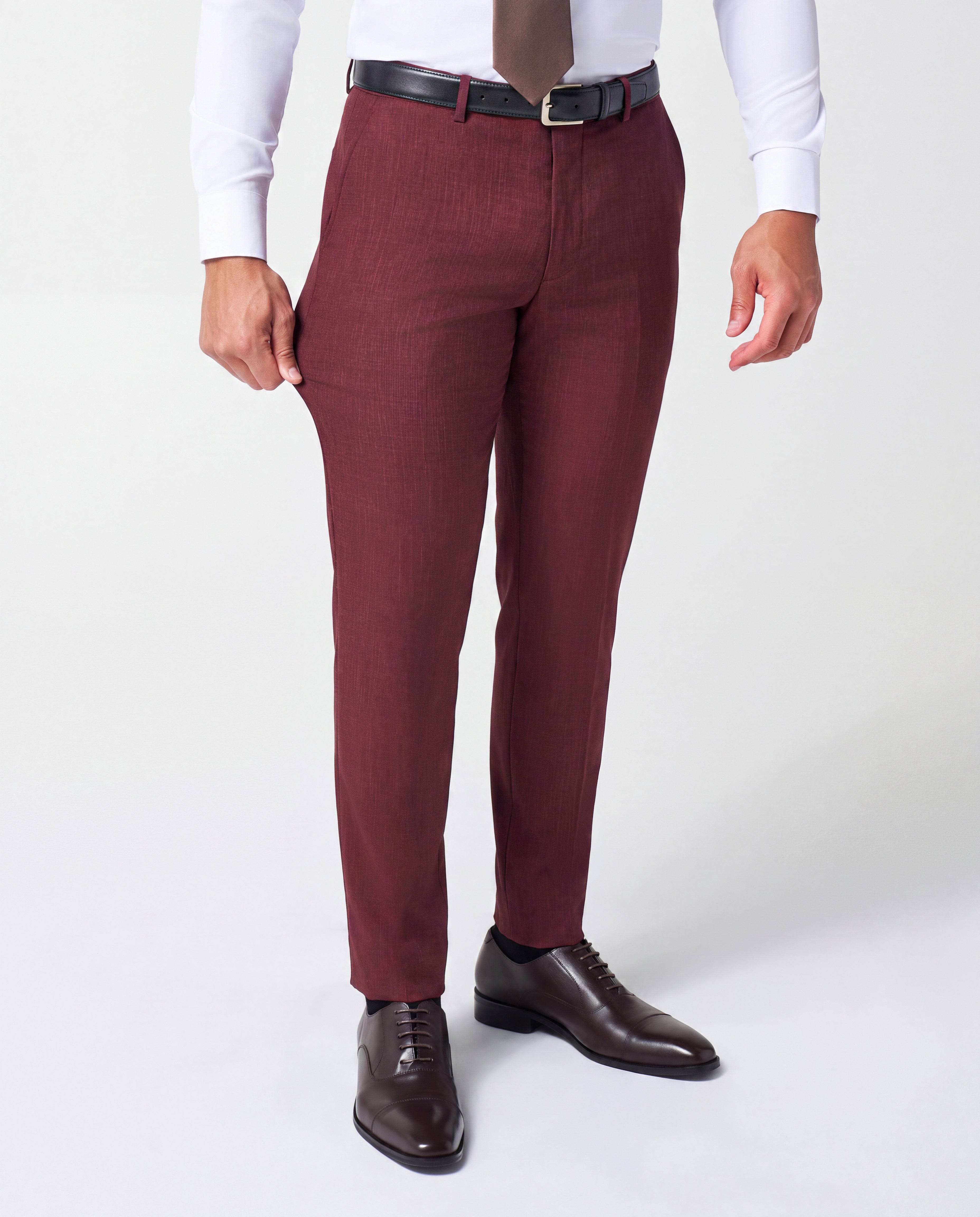 mens burgundy dress slacks Athletic Fit Stretch Suit Pants resistant wool blend ensures Long Sleeve Tiered Dresses - Core Size:xl Slate Blue Cap Sleeve