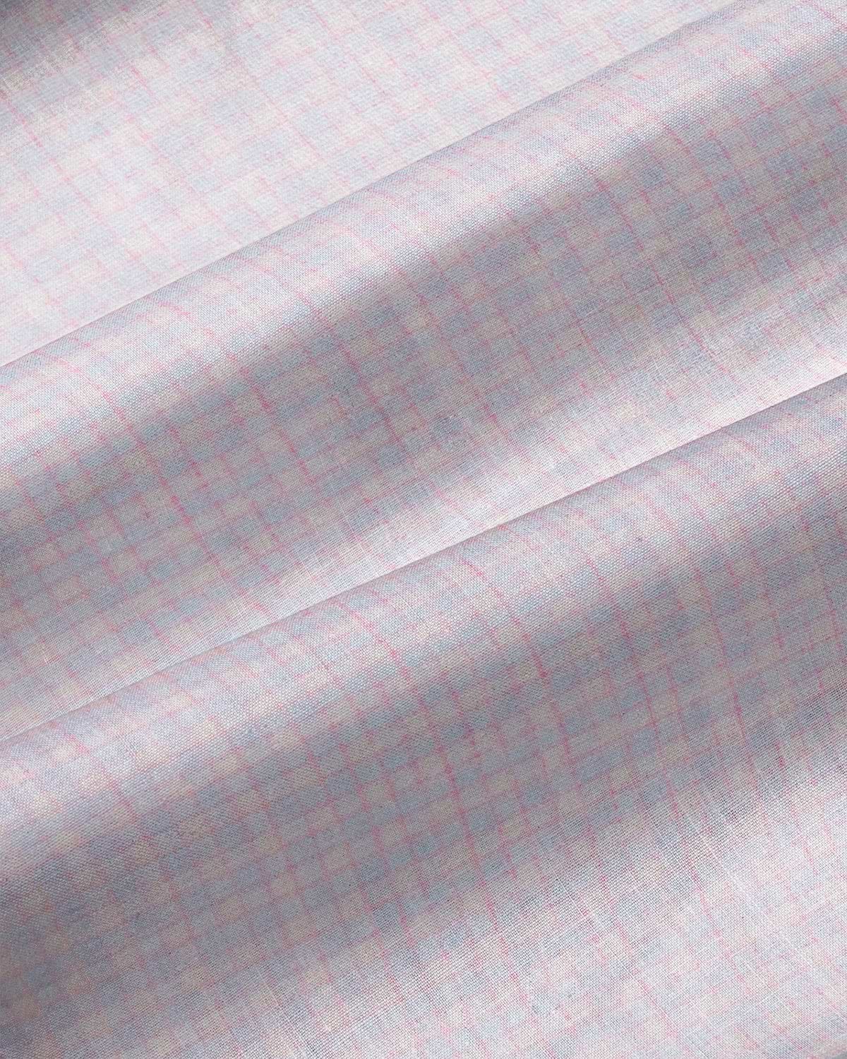 "The Brady" Light Pink & Light Blue Mini Check - Classic Fit