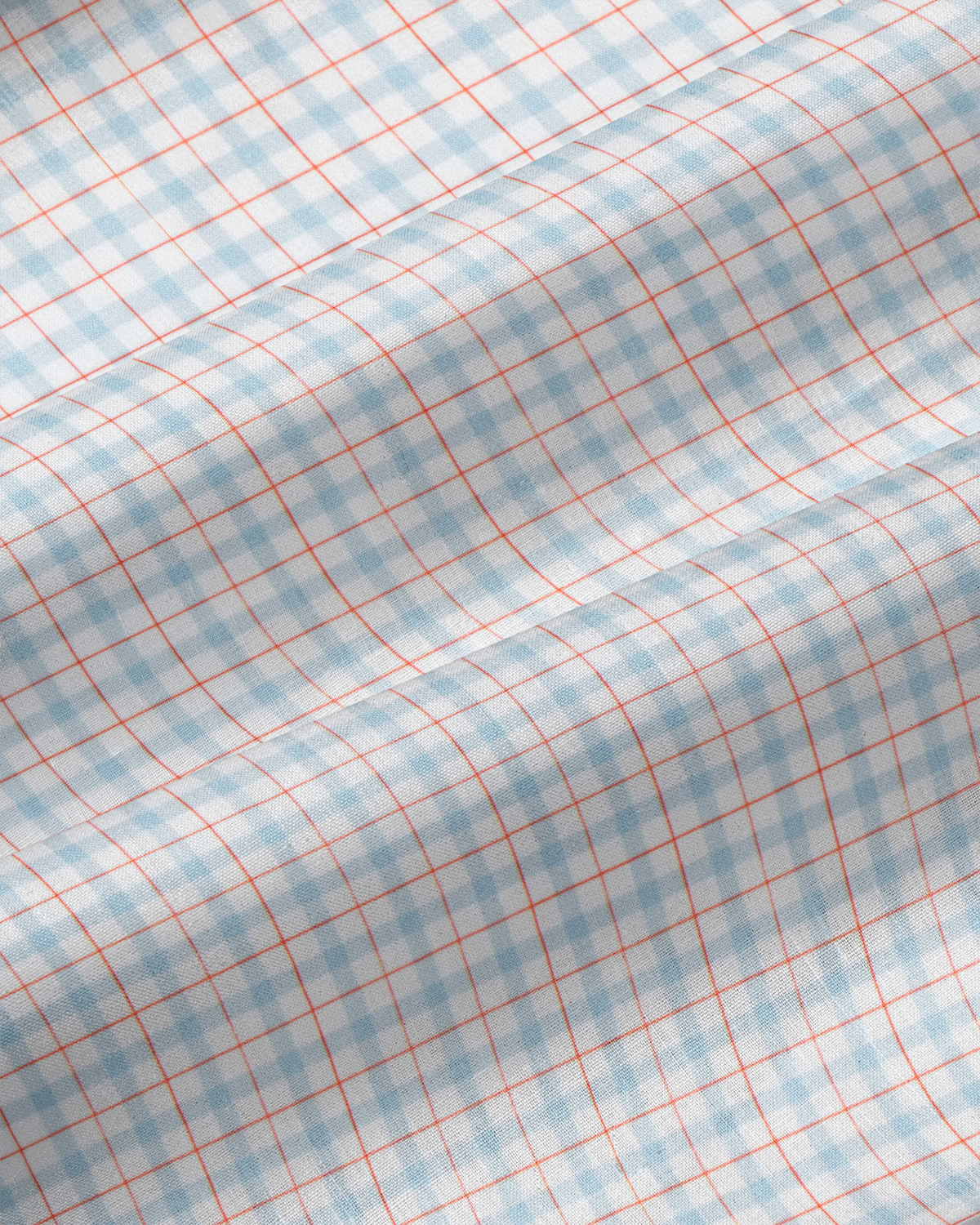 "The Dimitri" Blue Plaid With Orange Windowpane