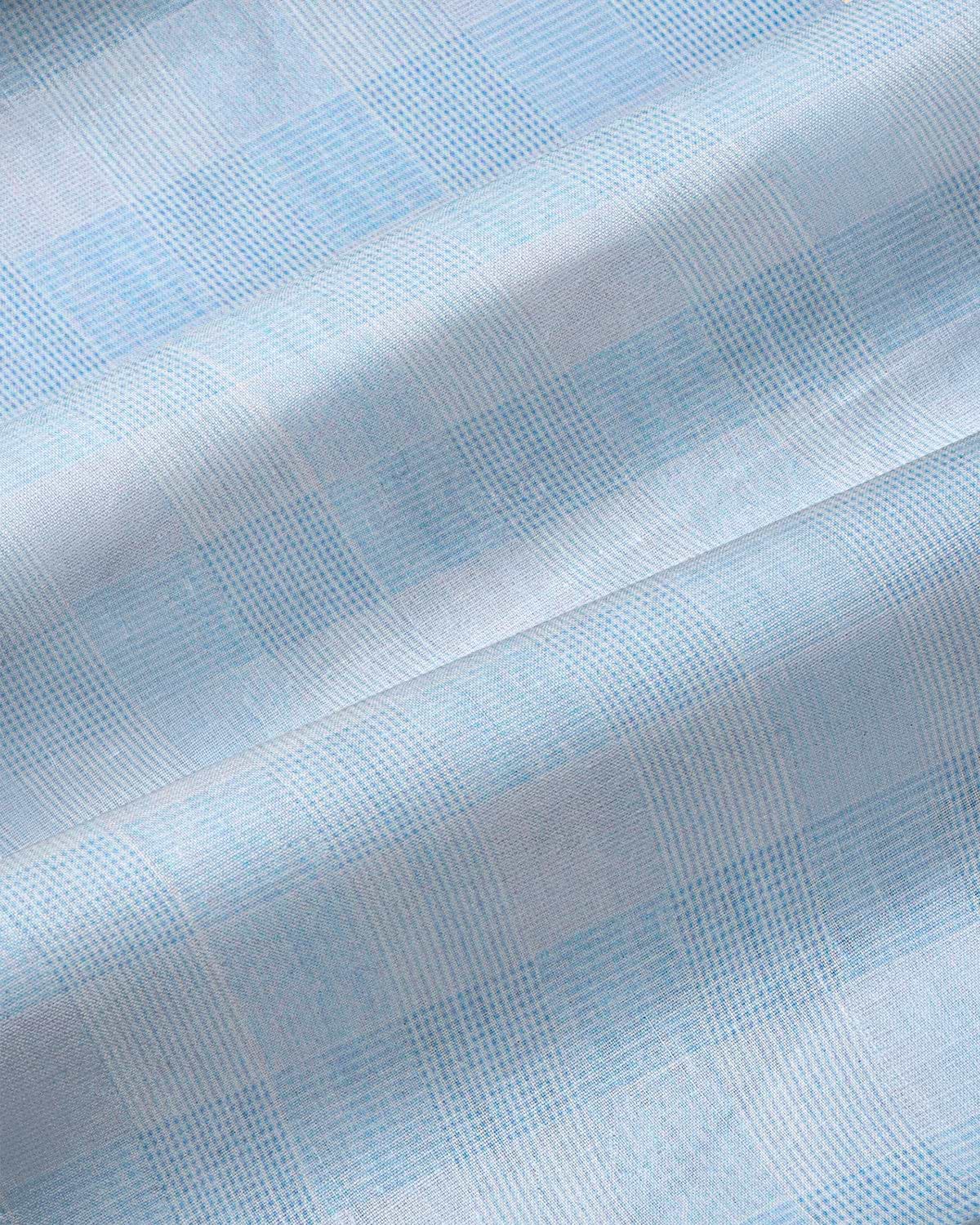 "The Flynn" Light Blue & White Plaid