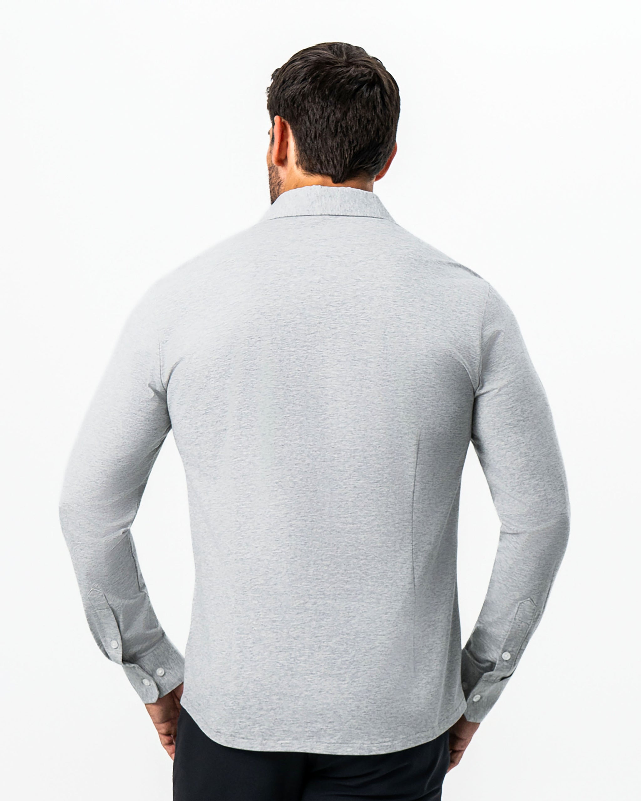 "The Fowler" Grey Button Down