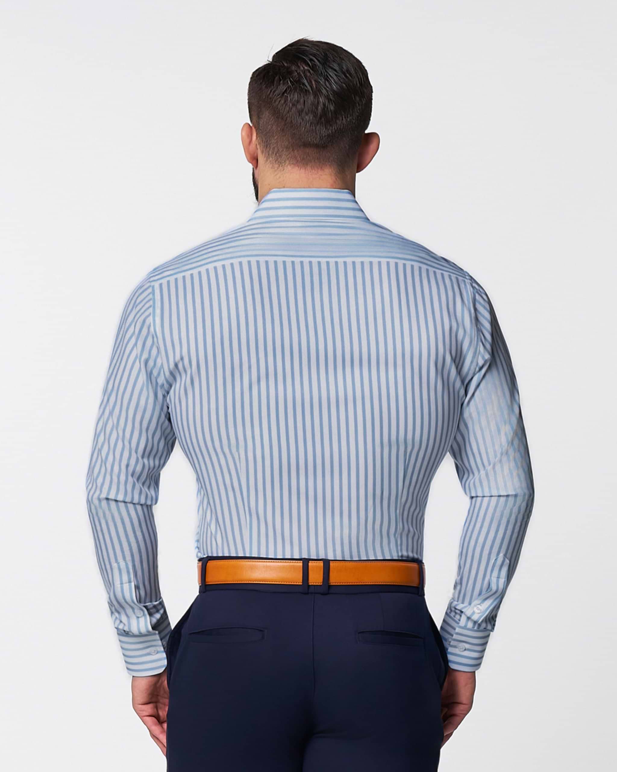 "The Francisco" Light Blue Mid-Stripe