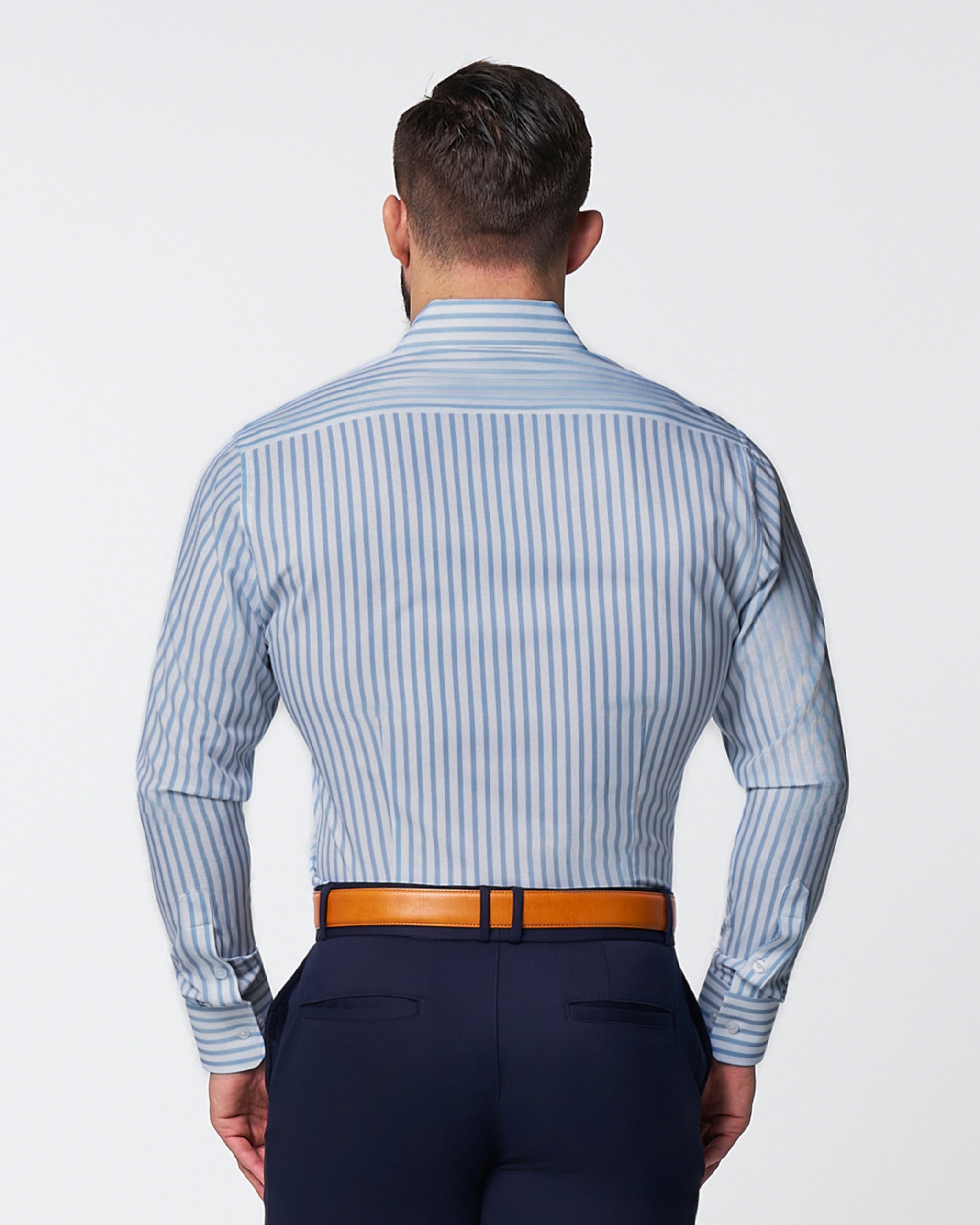 "The Francisco" Light Blue Mid-Stripe