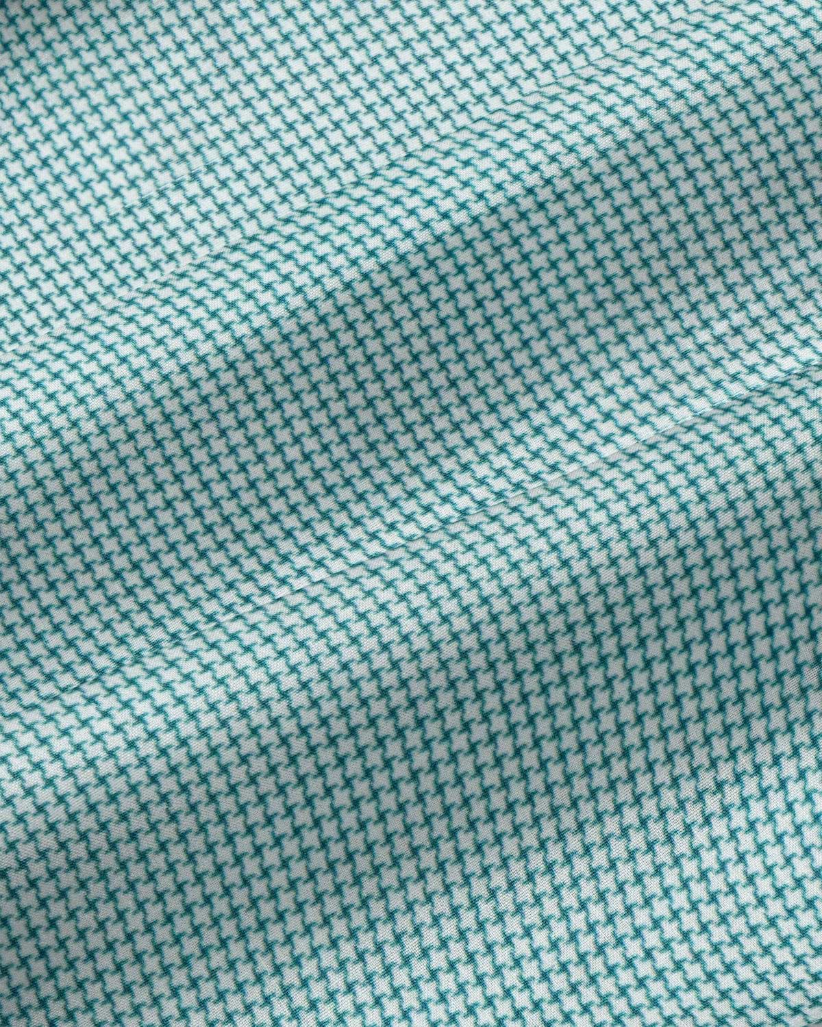 "The Kane" Green & White Houndstooth