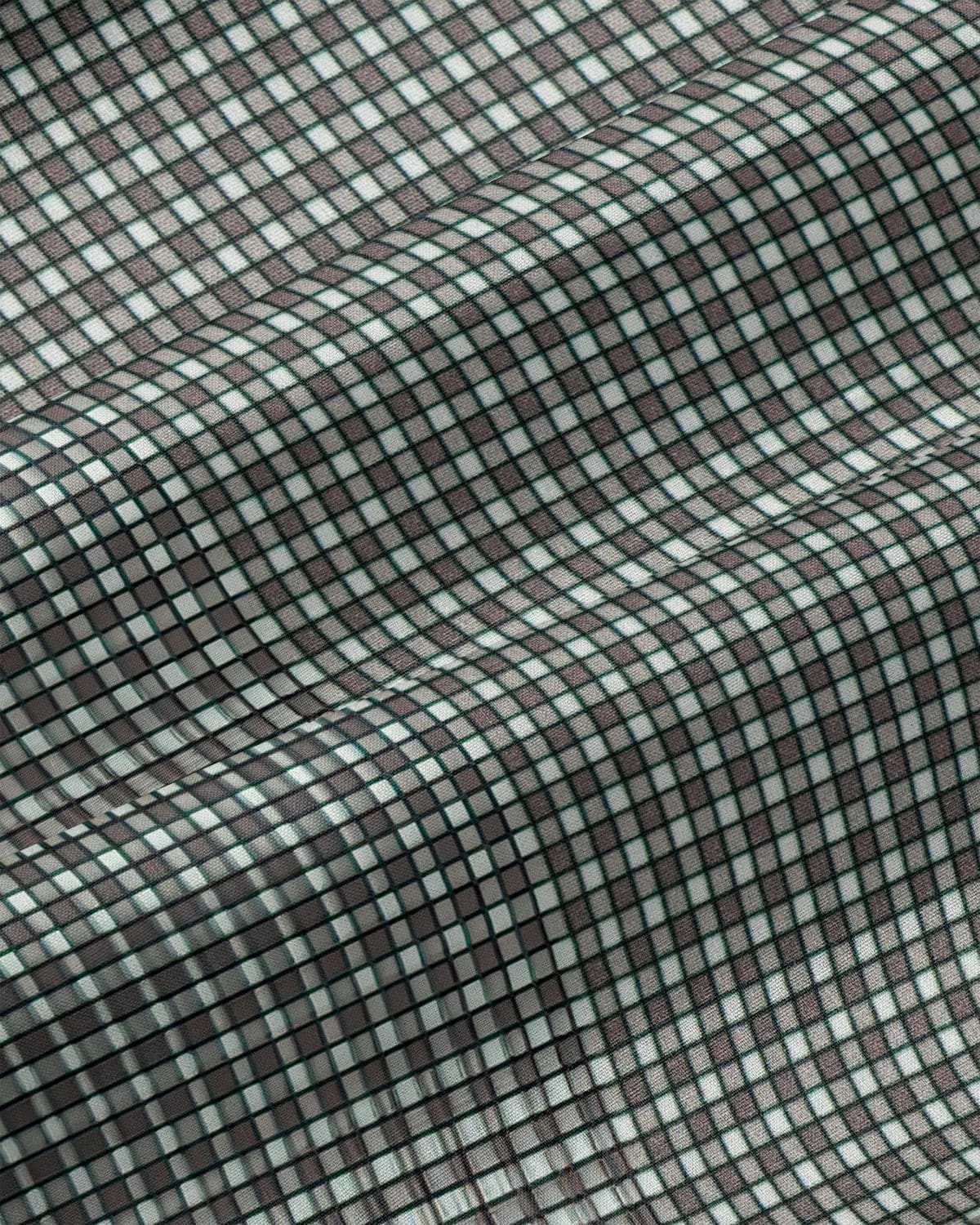 "The La Porta" Green, White, & Black Mini Double Check