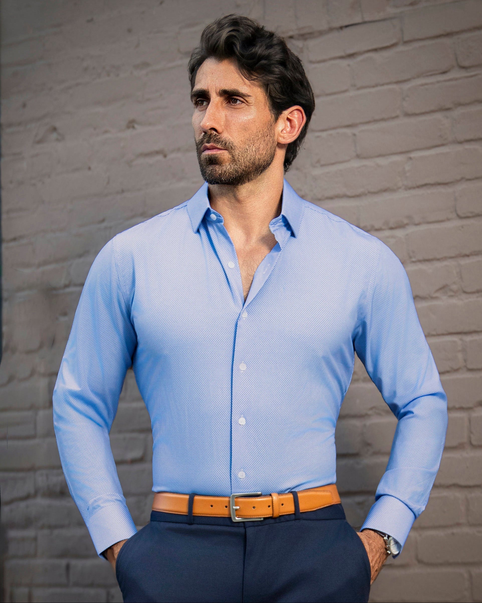 "The Morrison" Blue & White Mini Pattern