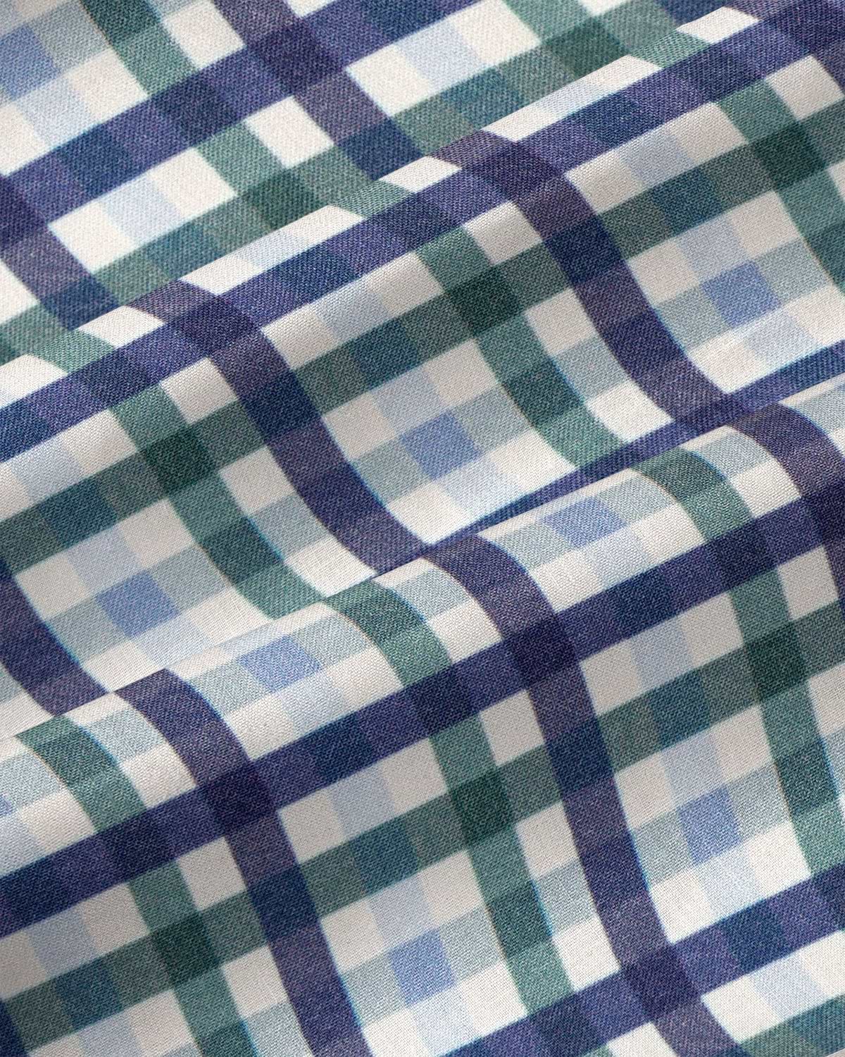 "The Parker" Navy, Light Blue and Pine Green Gingham