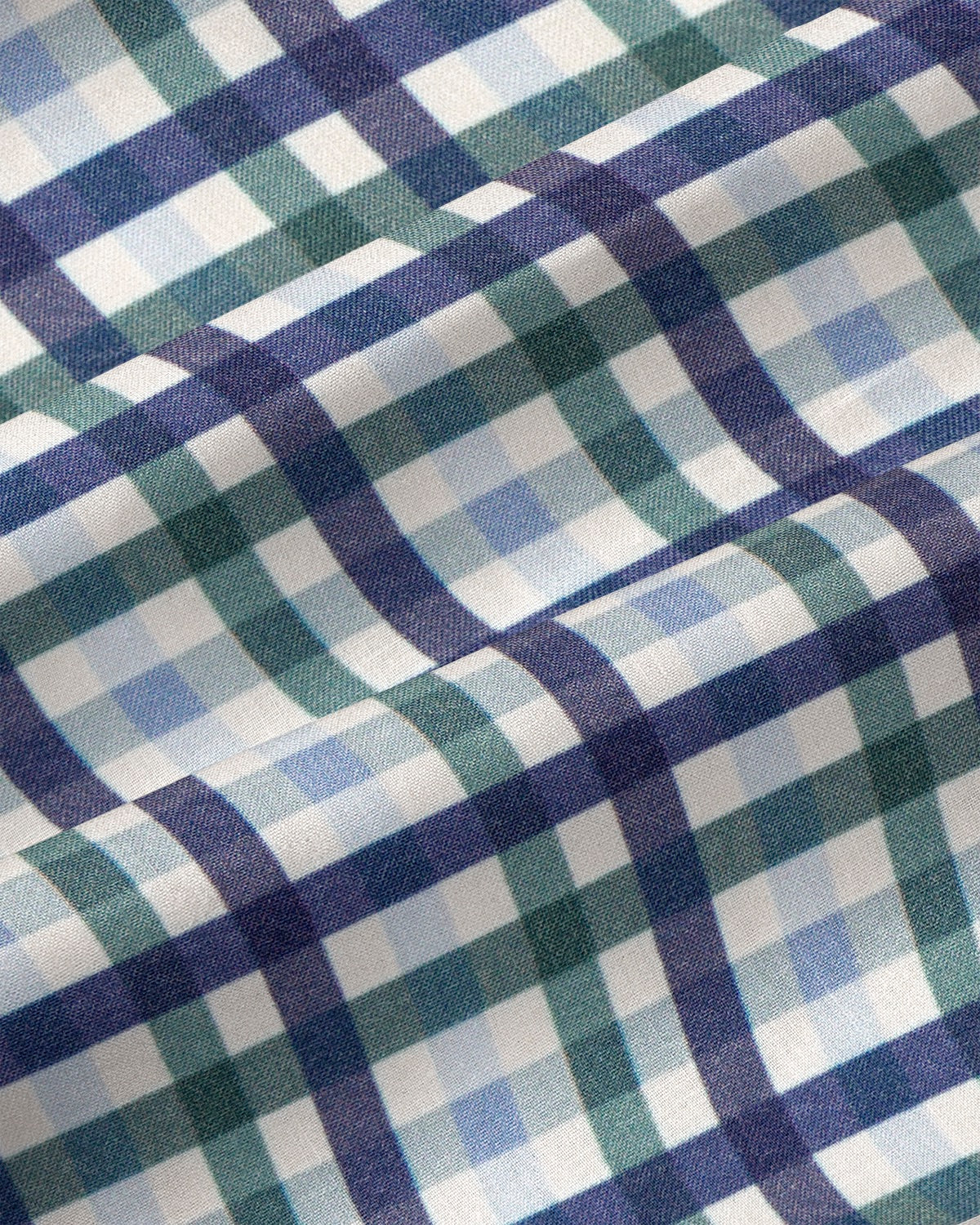 "The Parker" Navy, Light Blue and Pine Green Gingham