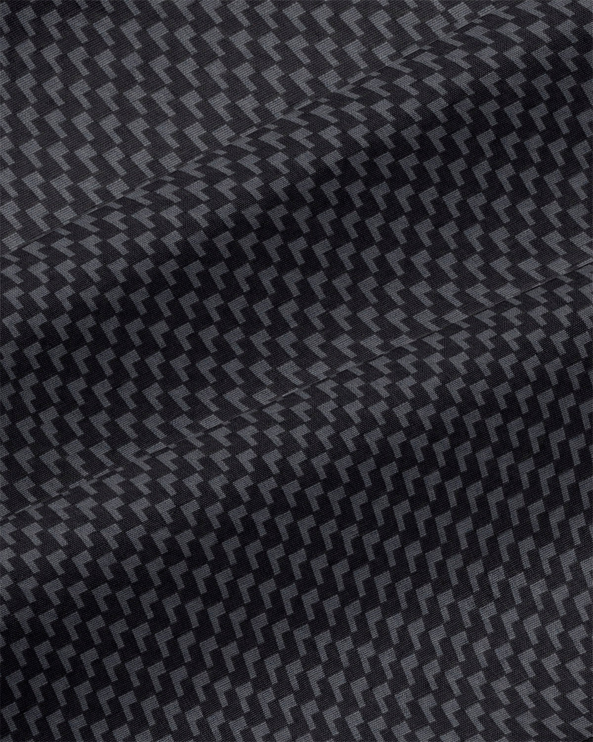 "The Prescott" Abstract Black and Grey Houndstooth