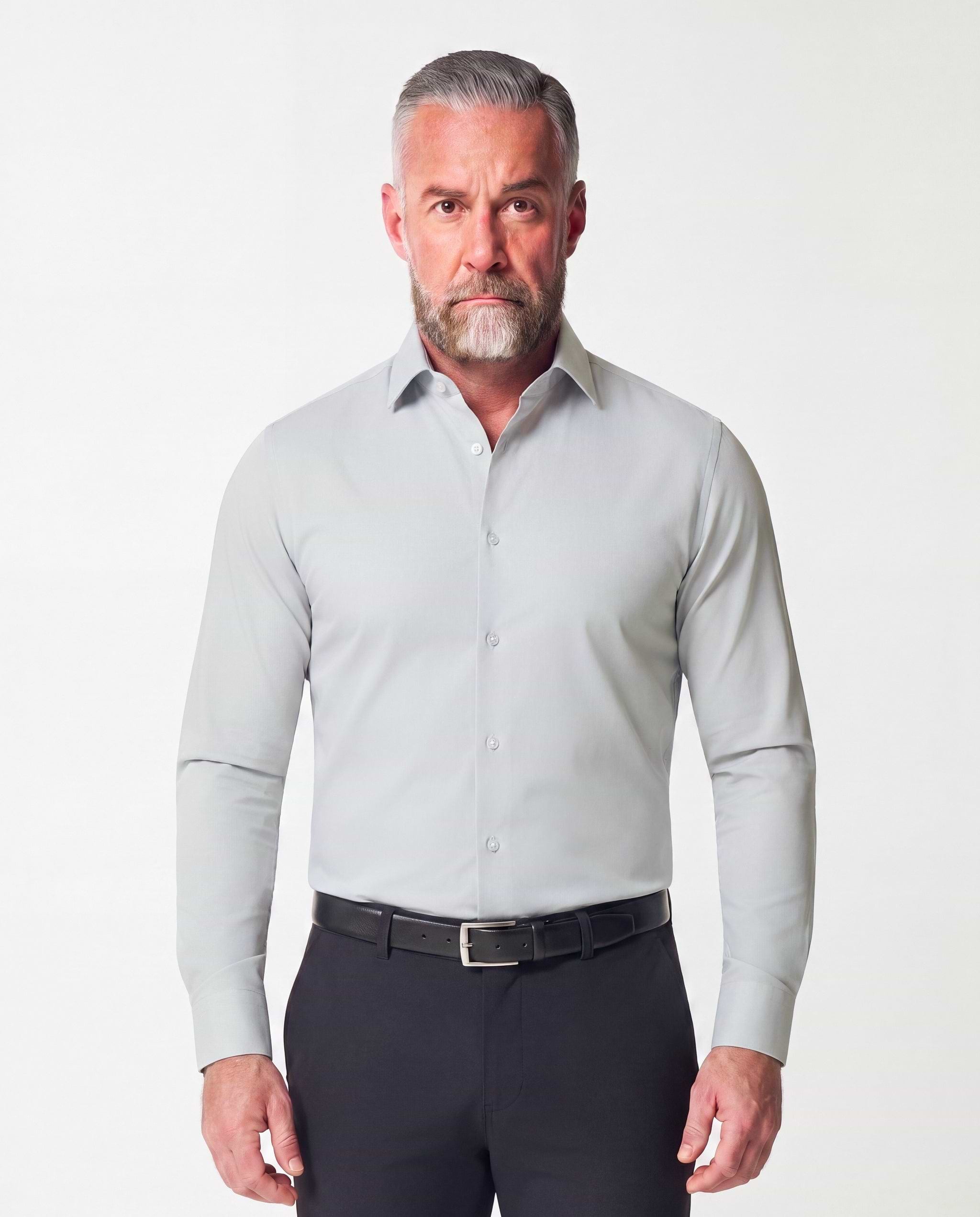"The Robby" Grey & White Herringbone