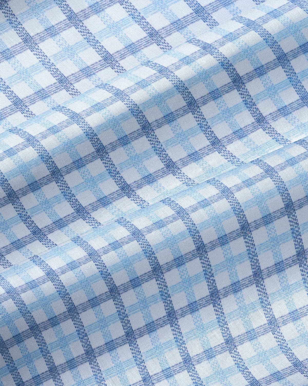 "The Sidney" Light Blue, White & Navy Faded Check