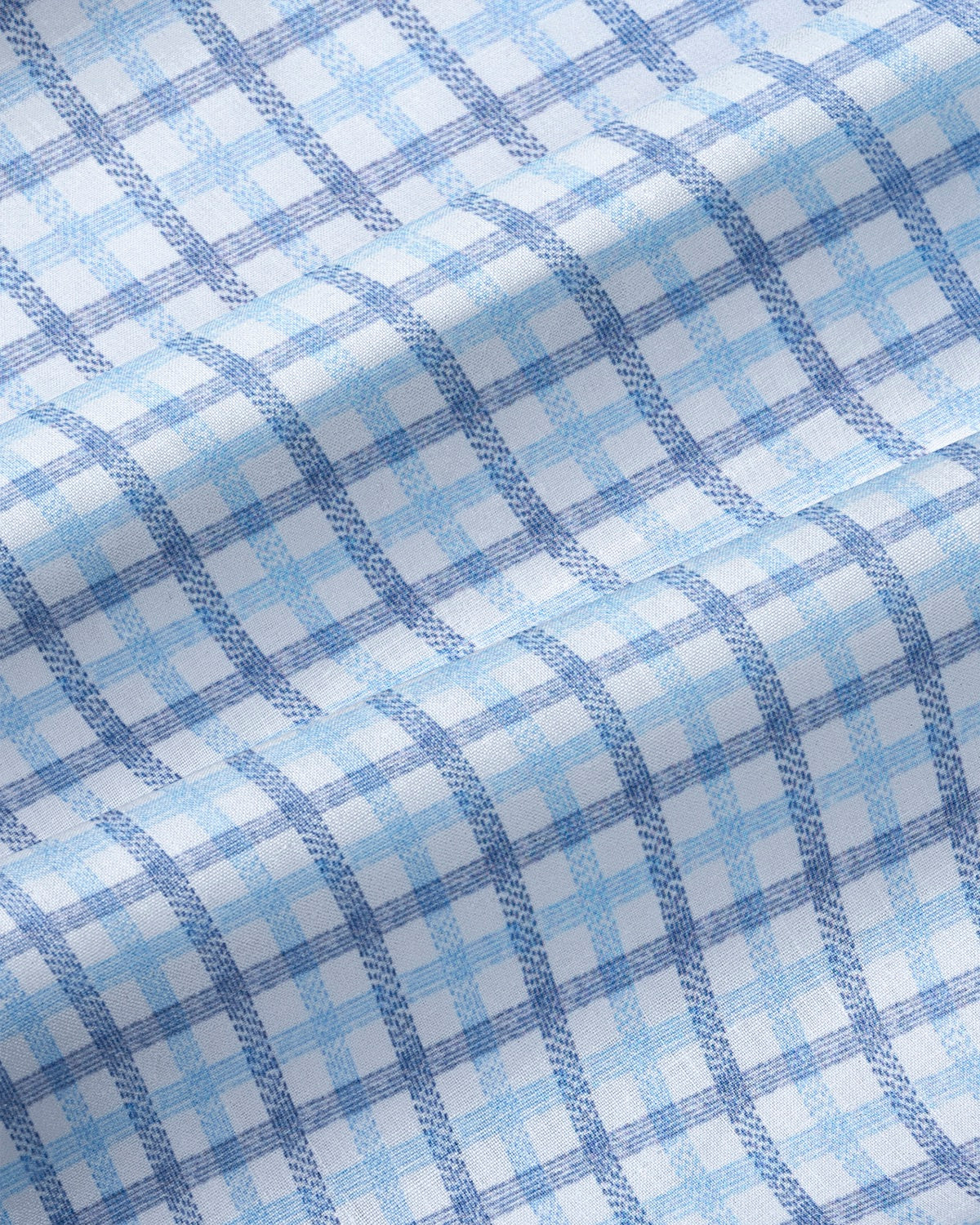 "The Sidney" Light Blue, White & Navy Faded Check