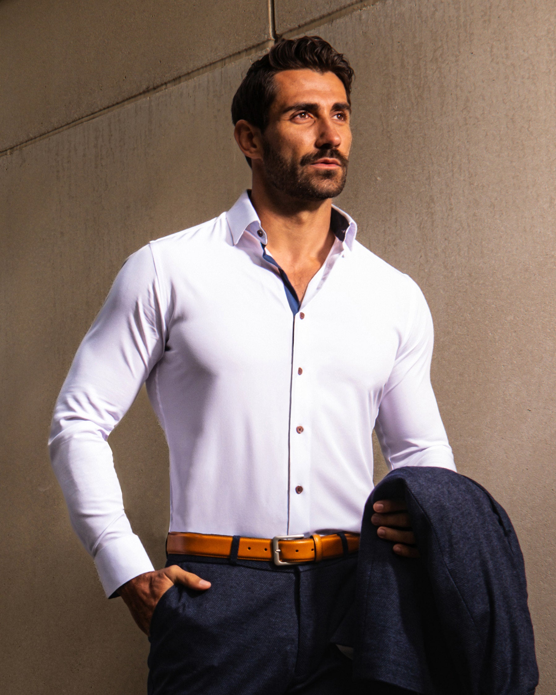 "The Springer" Limited Edition: White with Navy Accents - Classic Fit