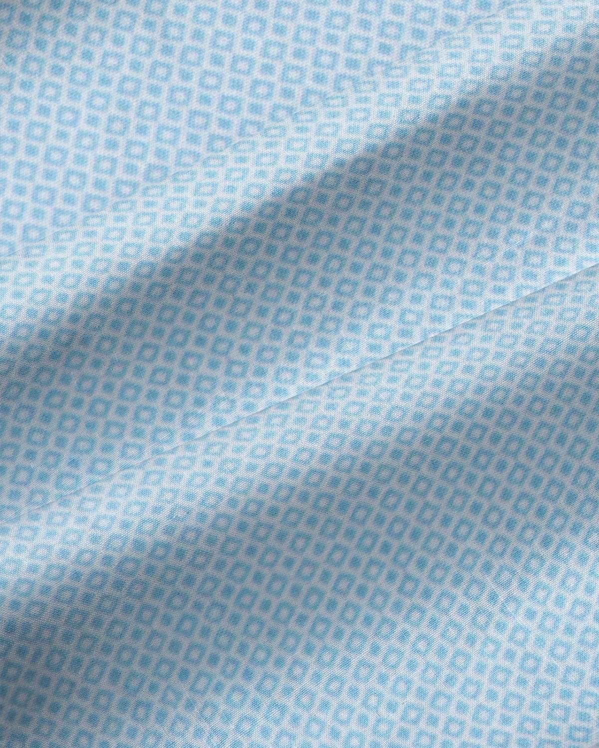 "The Stone" Light Blue Micro Diamond Geo Print