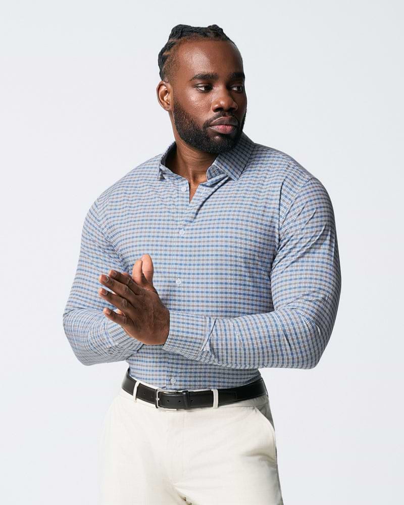 "The Fitz" Brown & Navy Plaid