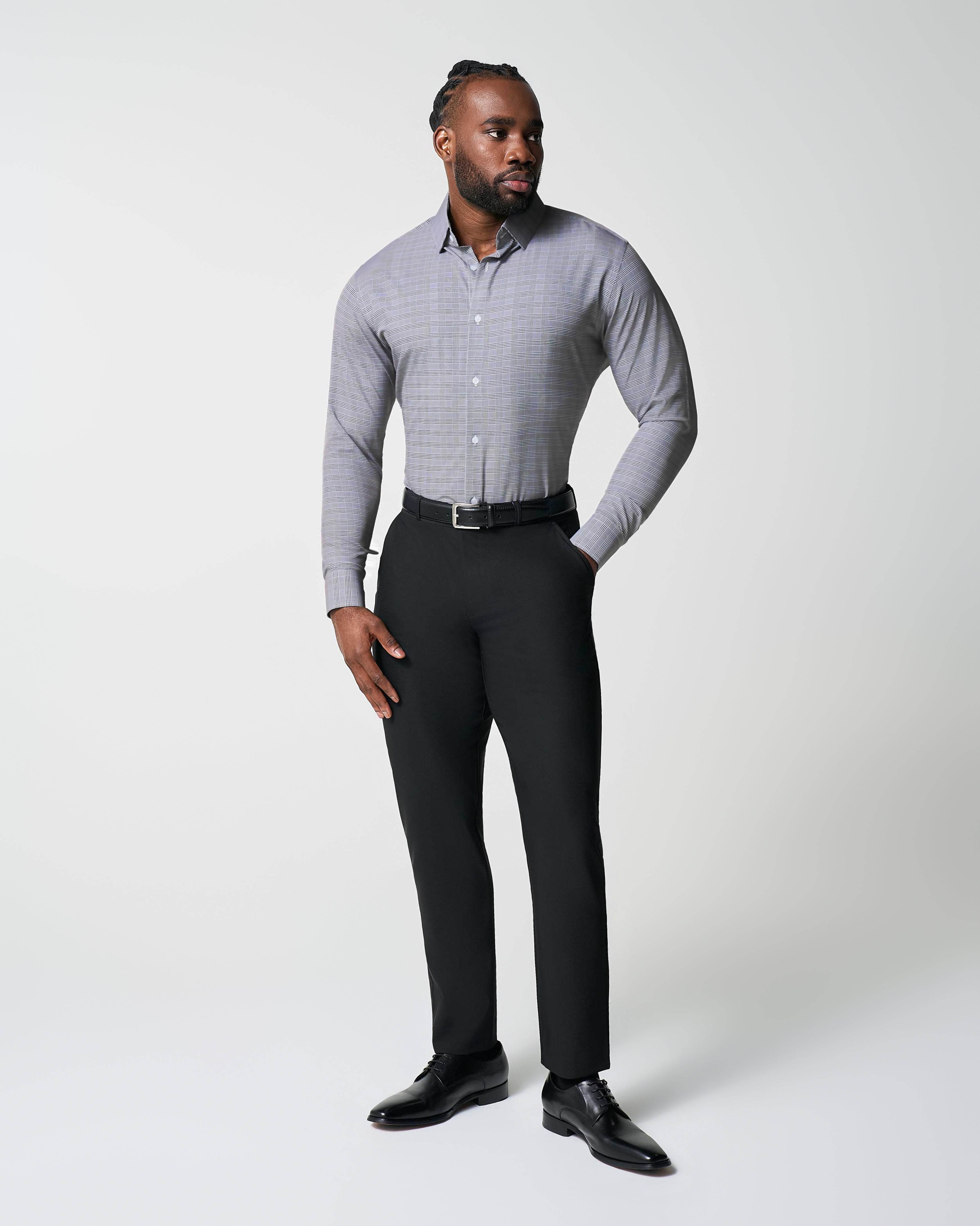 "The Gunnar" Grey and Black Plaid