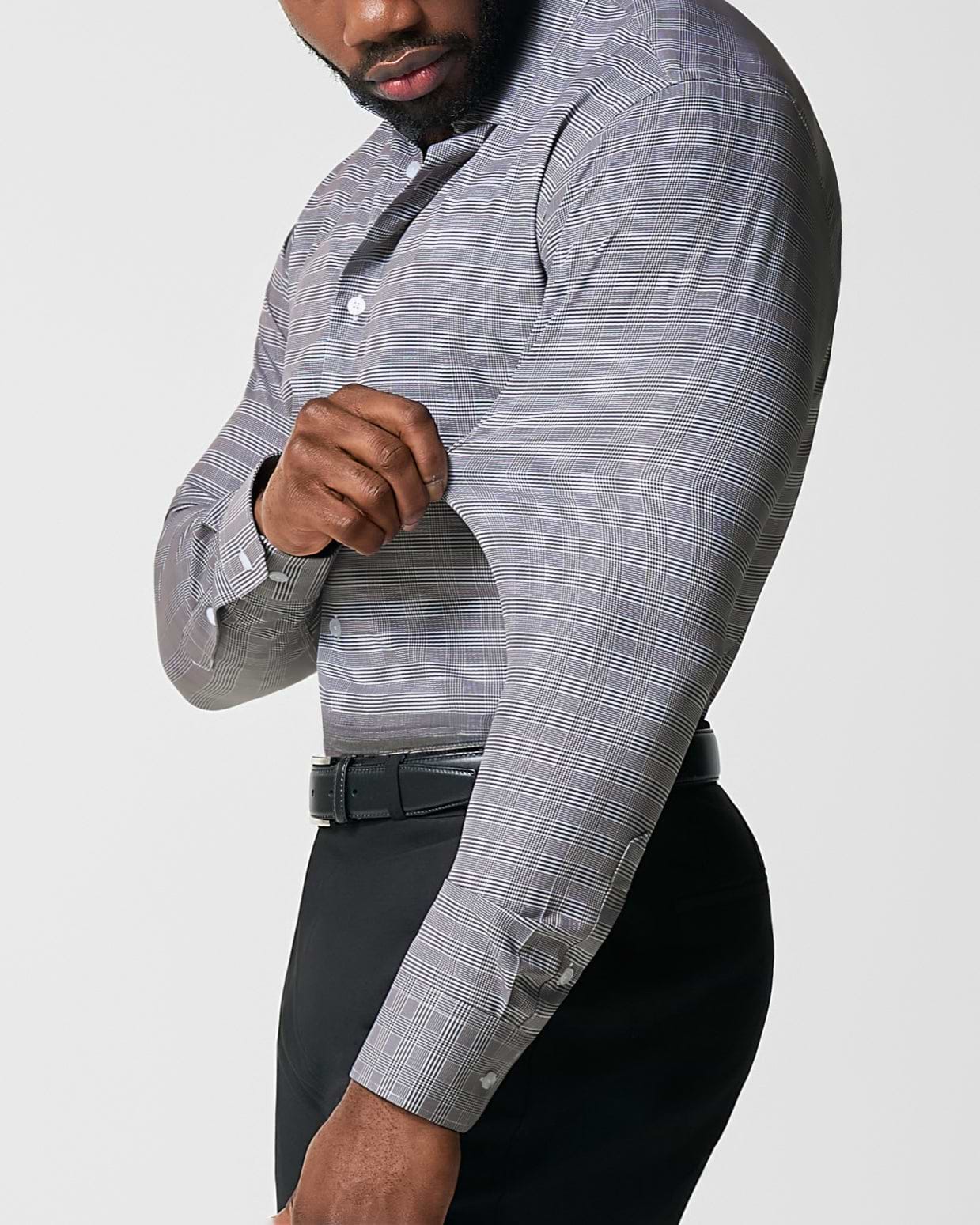 "The Gunnar" Grey and Black Plaid