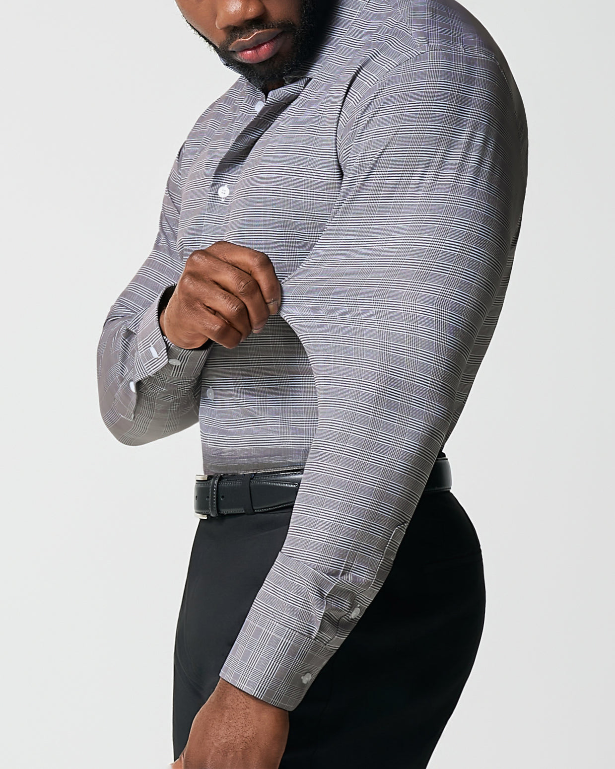 "The Gunnar" Grey and Black Plaid