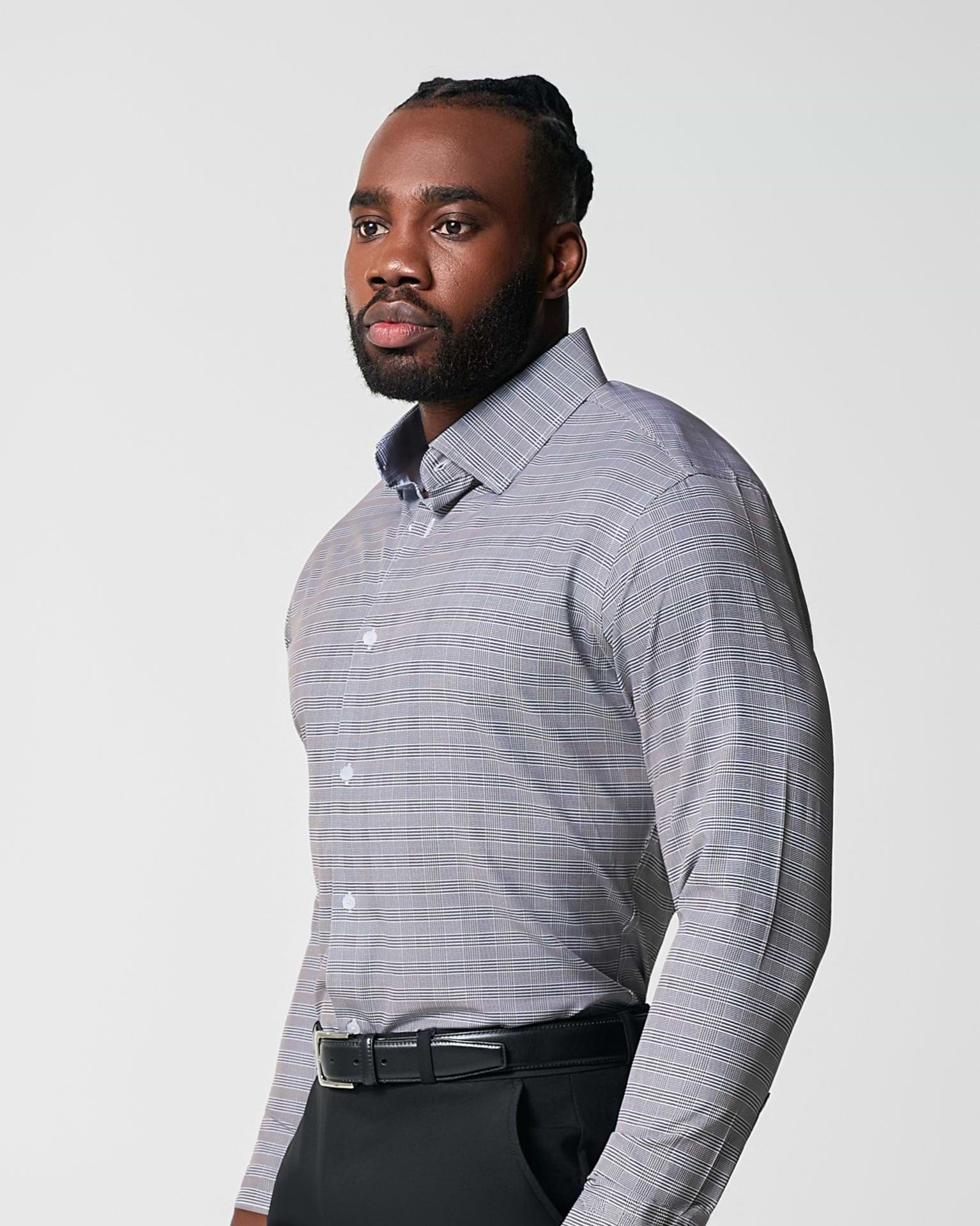"The Gunnar" Grey and Black Plaid