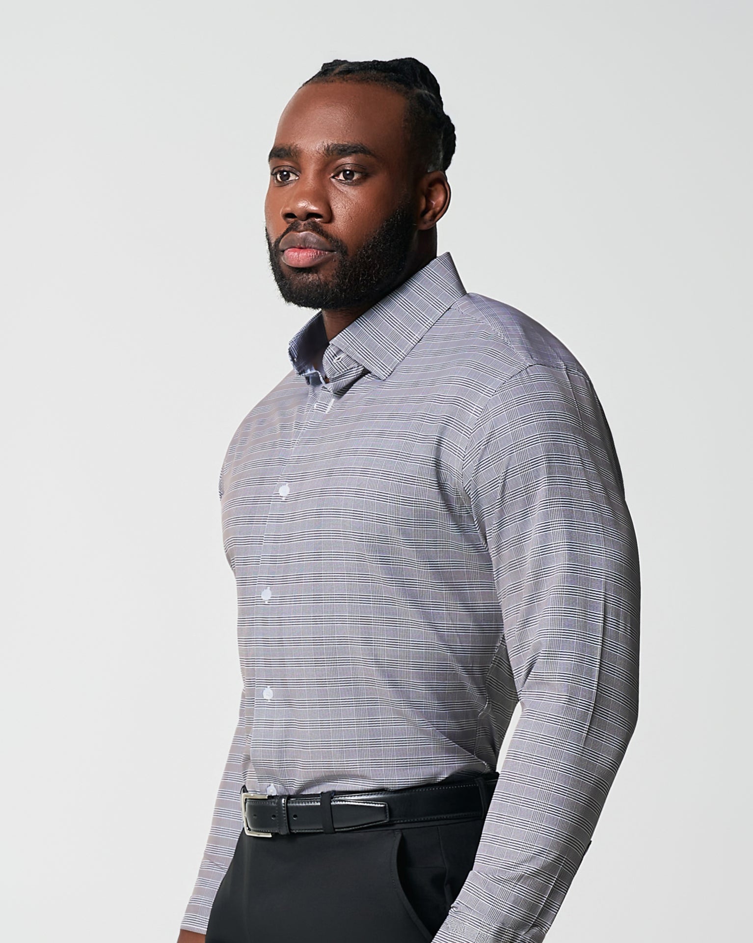 "The Gunnar" Grey and Black Plaid