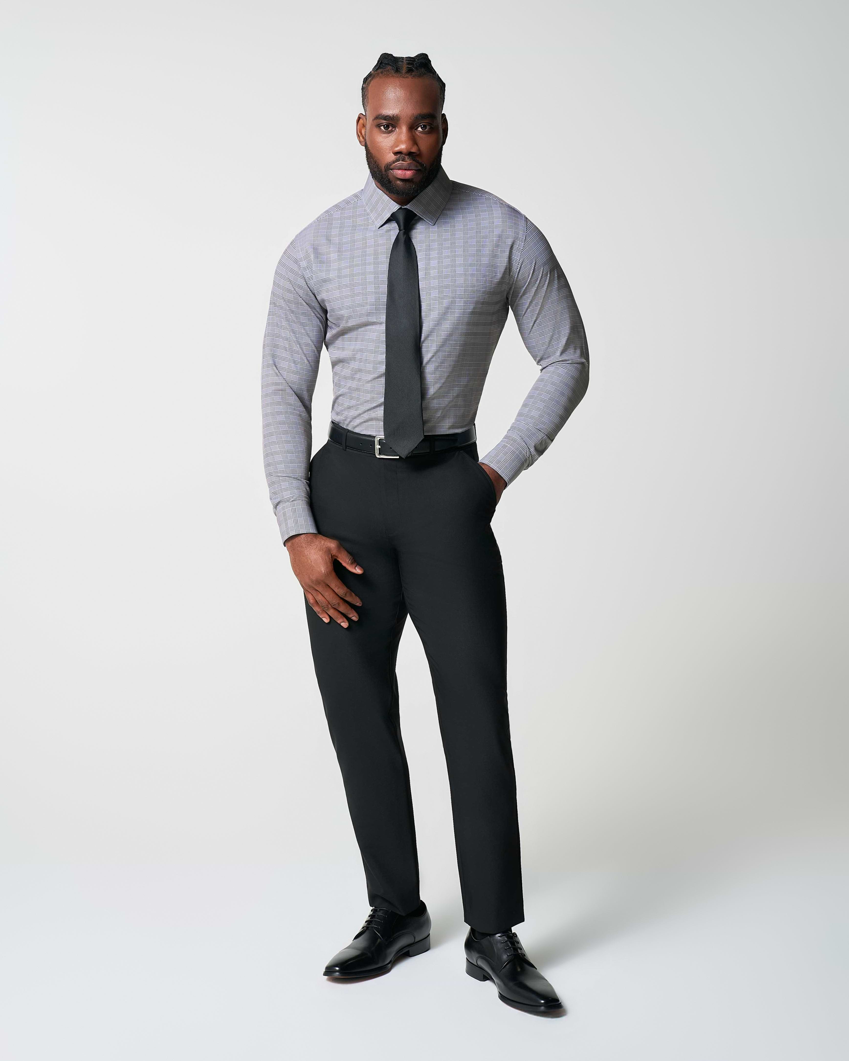 "The Gunnar" Grey and Black Plaid