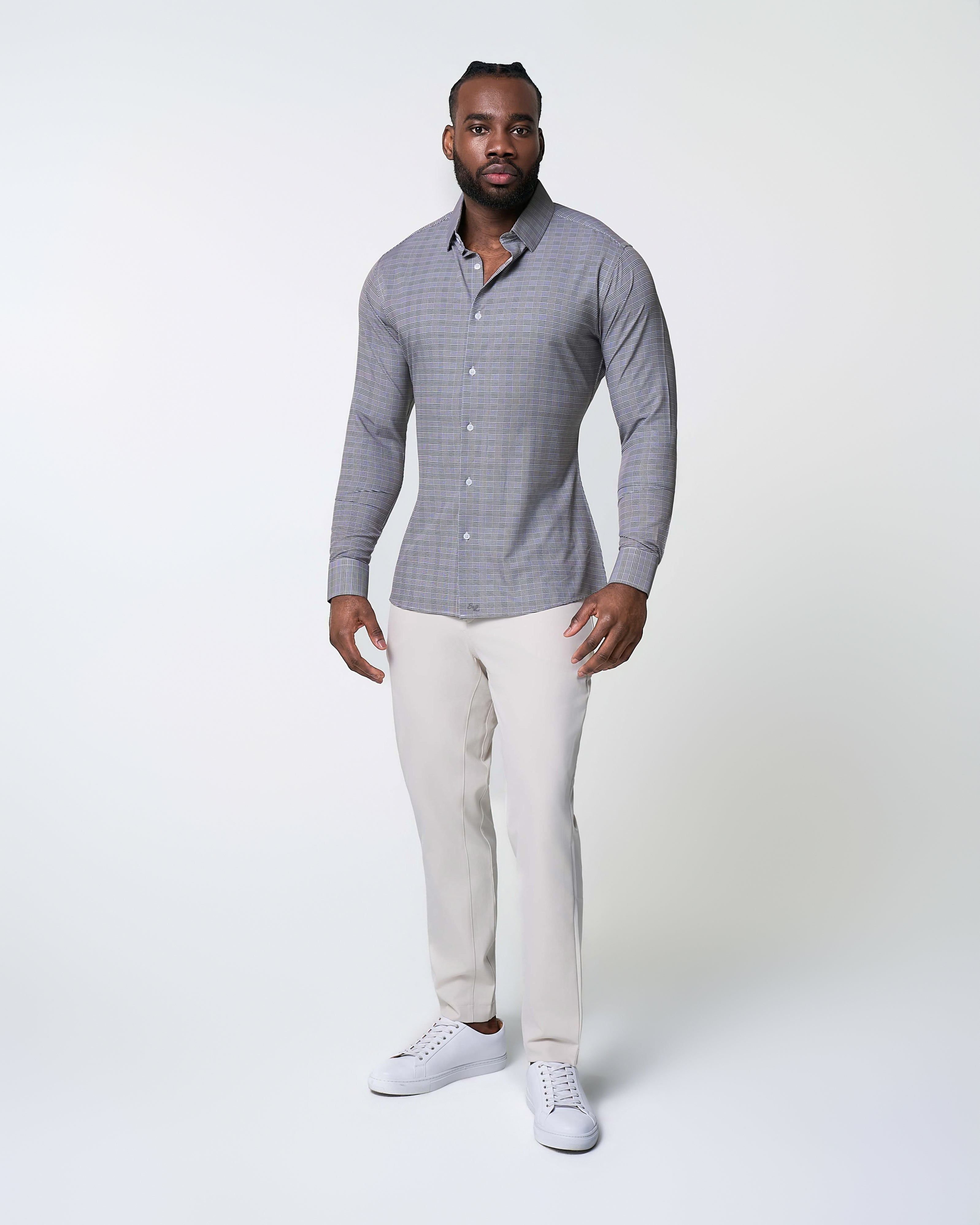 "The Gunnar" Grey and Black Plaid