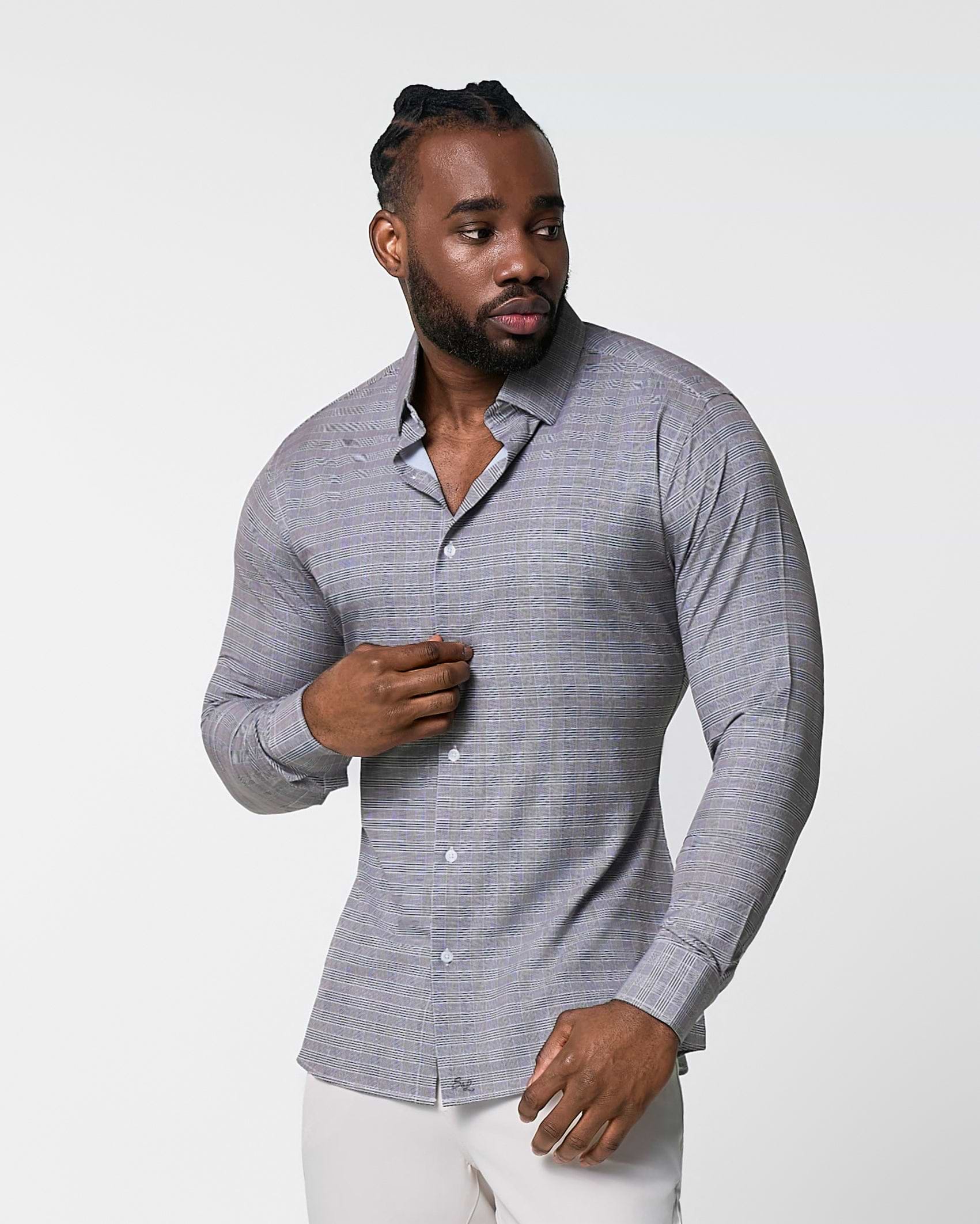 "The Gunnar" Grey and Black Plaid