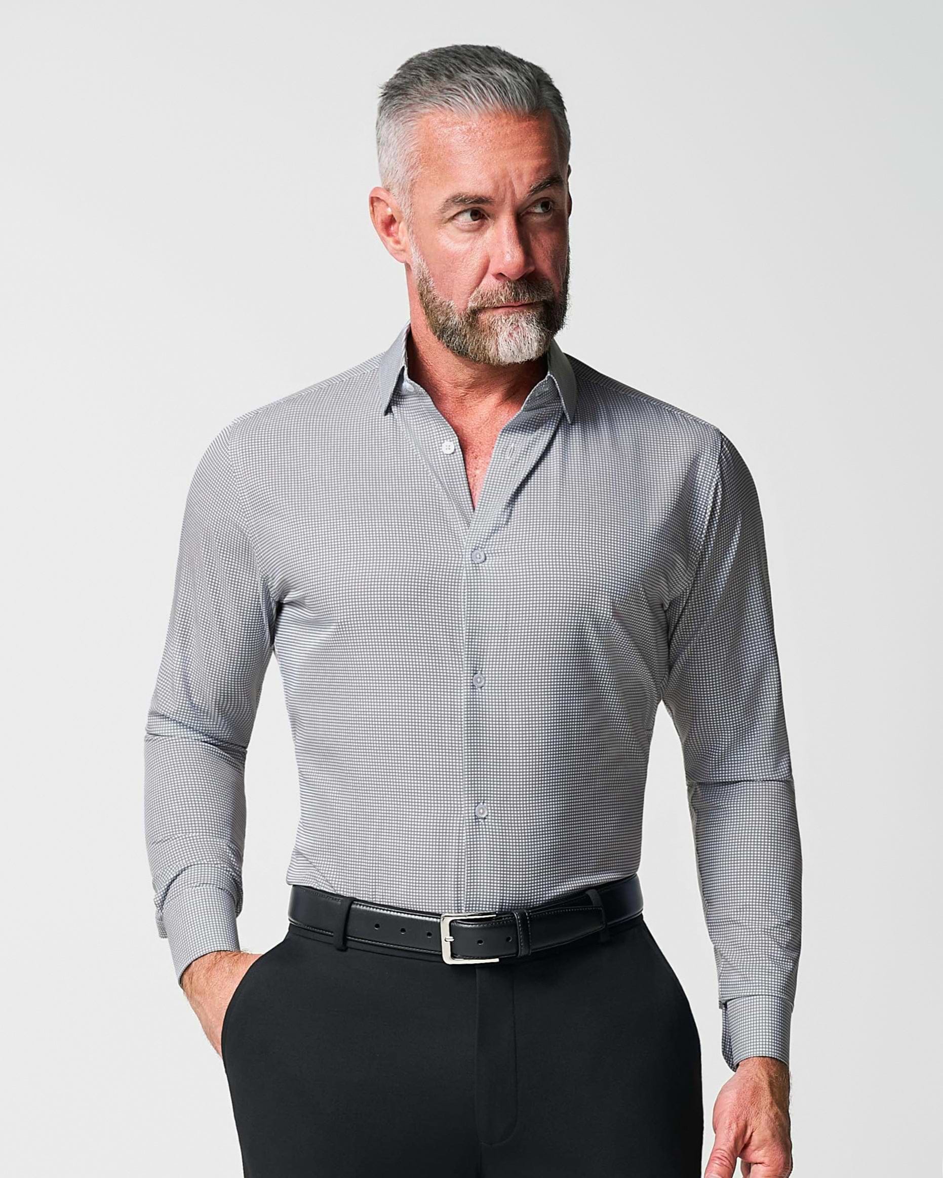 "The Harris" Grey Roped Windowpane