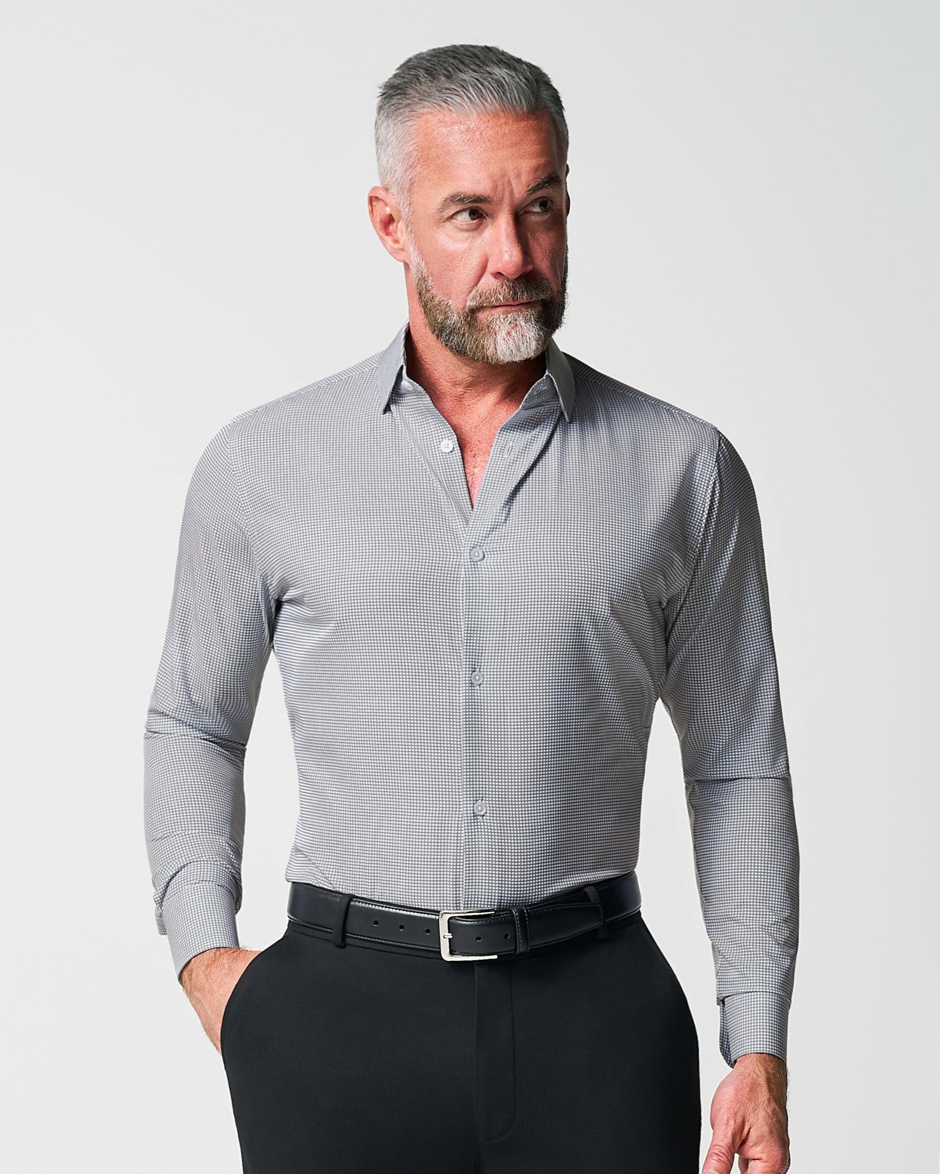 "The Harris" Grey Roped Windowpane