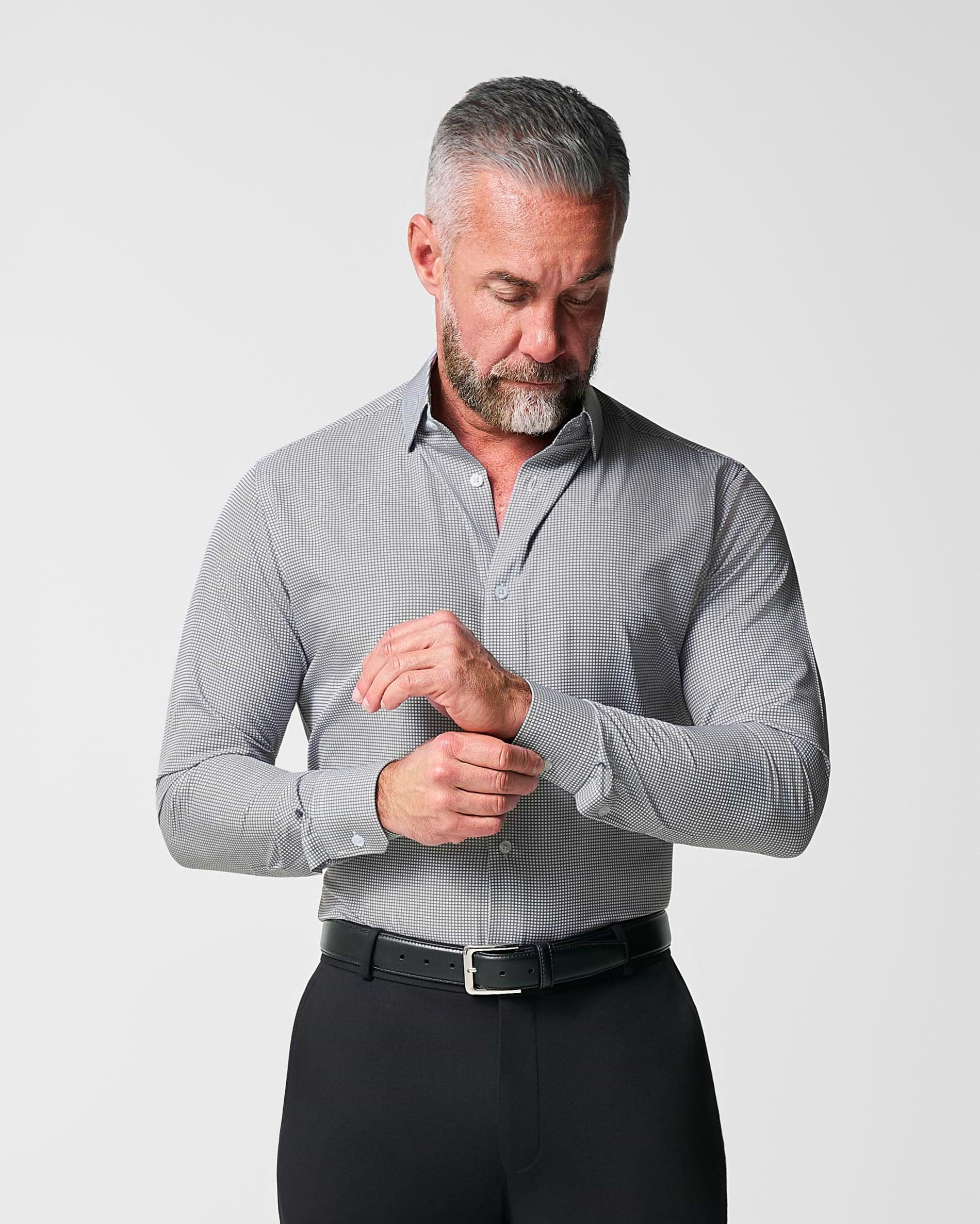 "The Harris" Grey Roped Windowpane