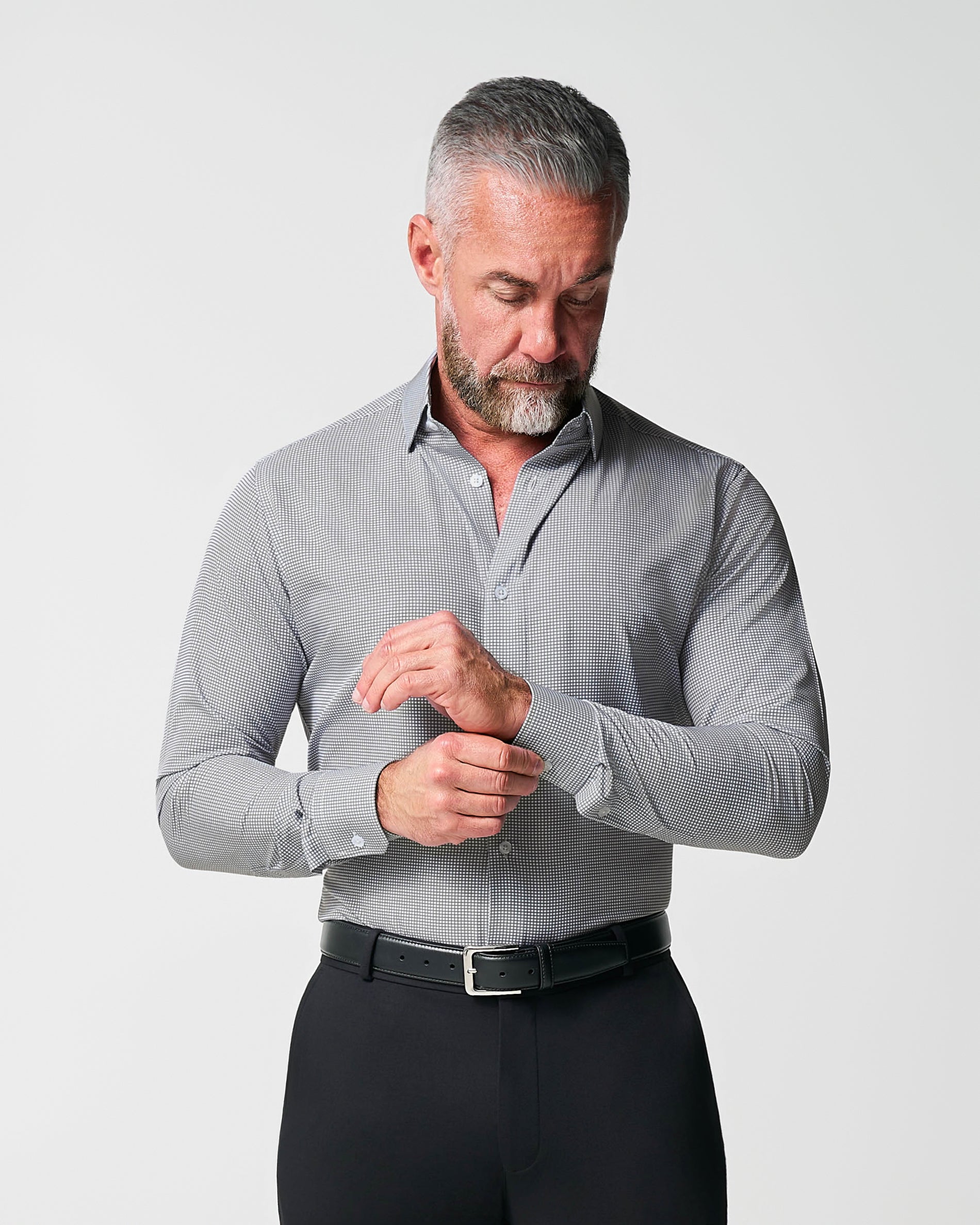 "The Harris" Grey Roped Windowpane