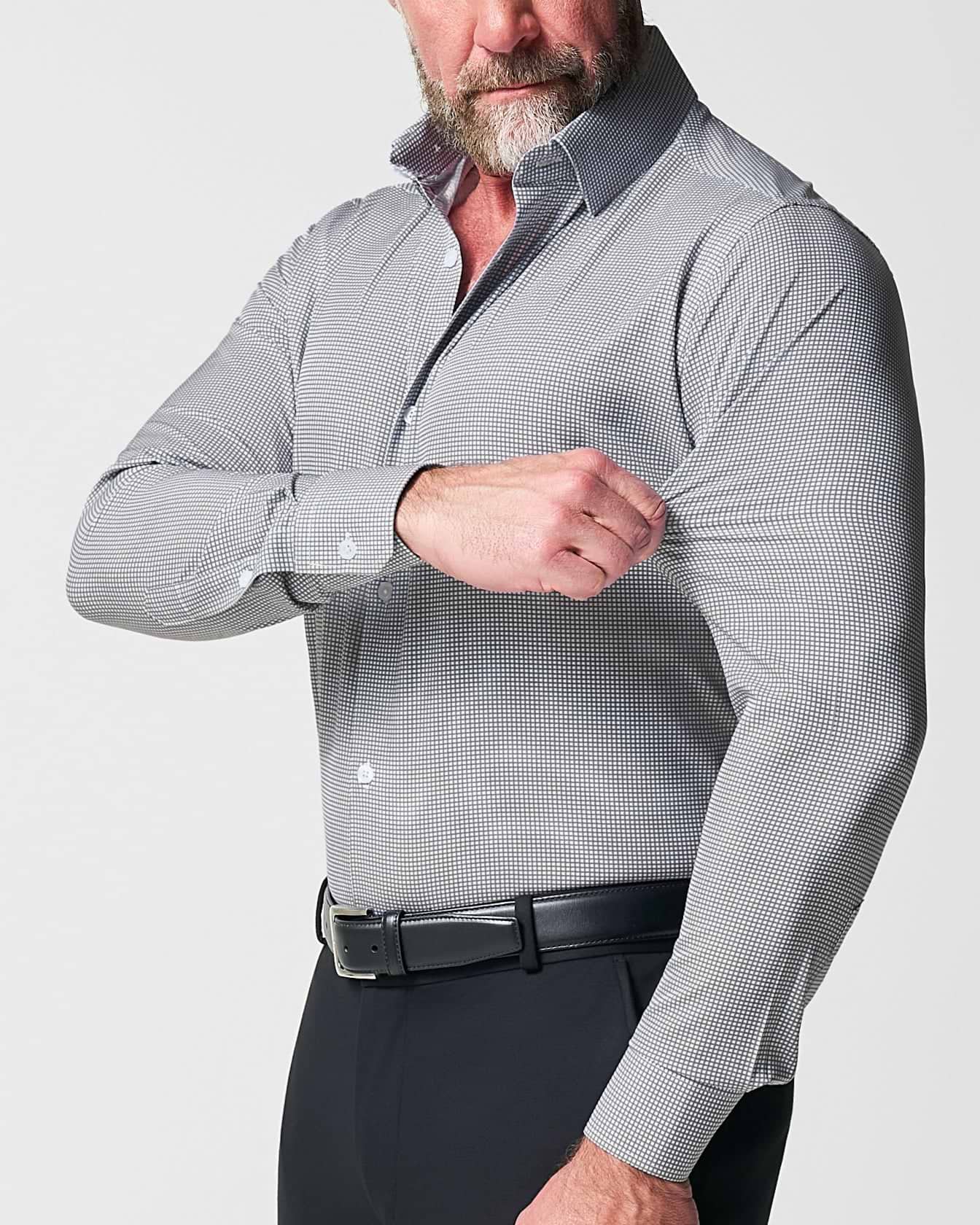 "The Harris" Grey Roped Windowpane