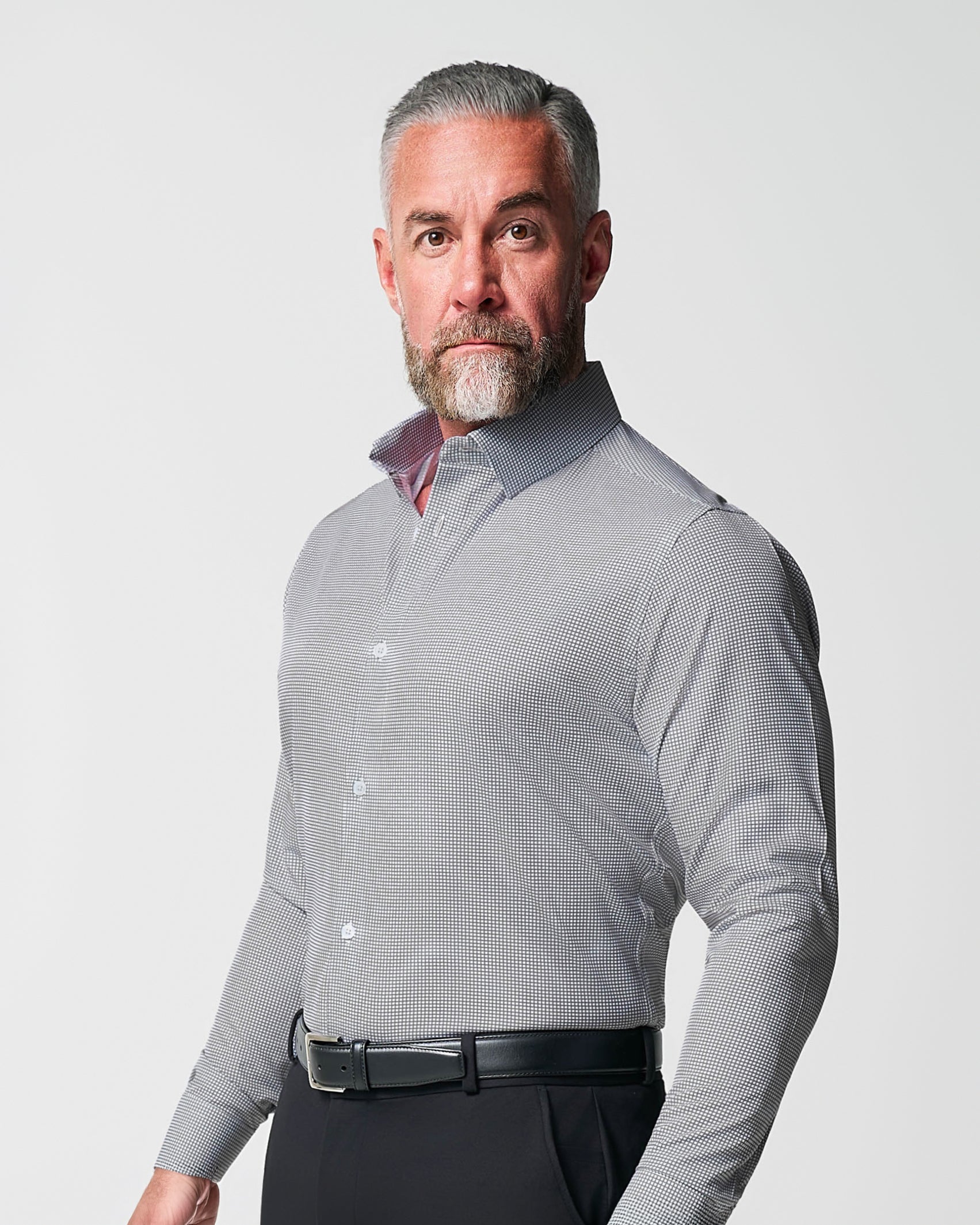 "The Harris" Grey Roped Windowpane