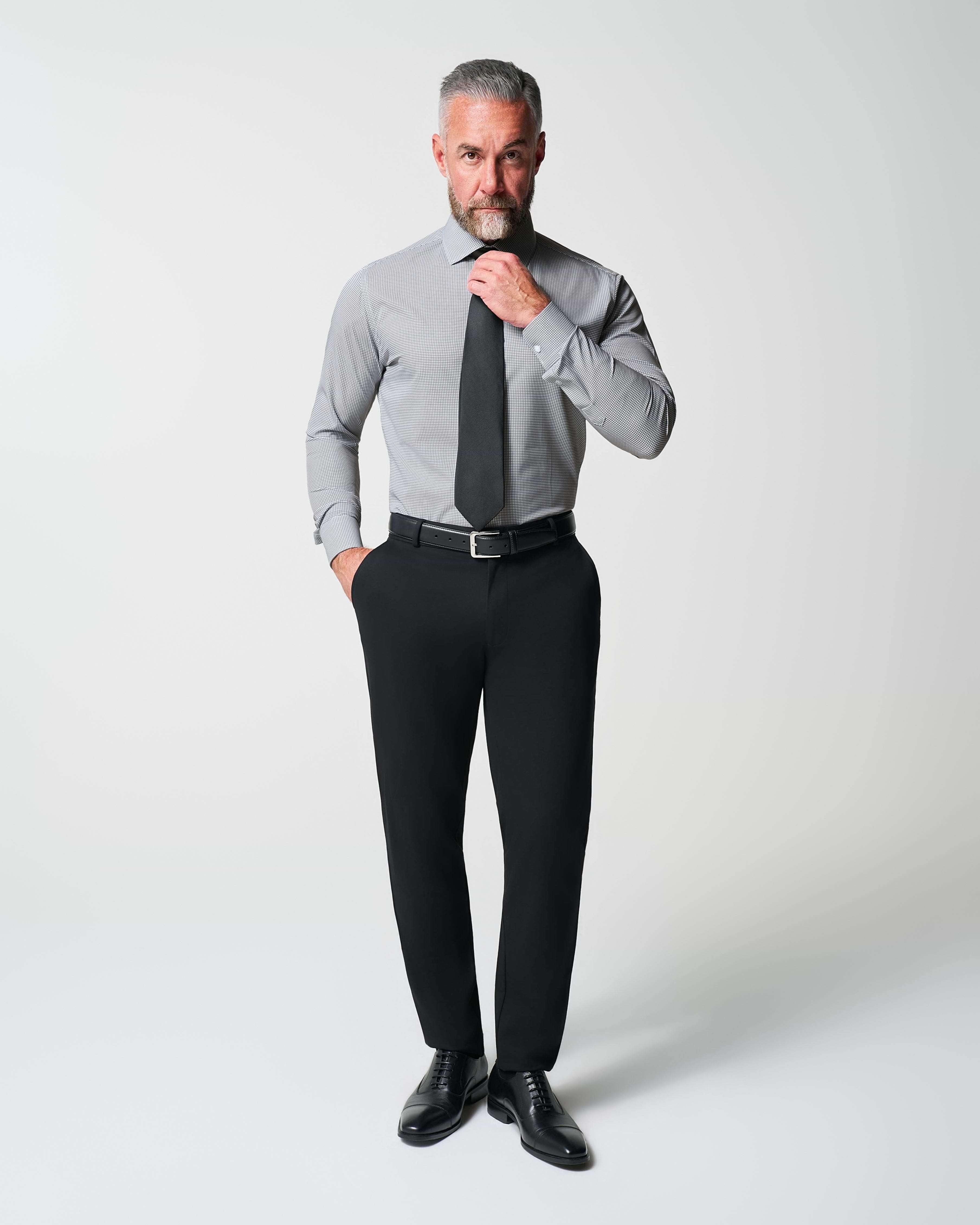 "The Harris" Grey Roped Windowpane